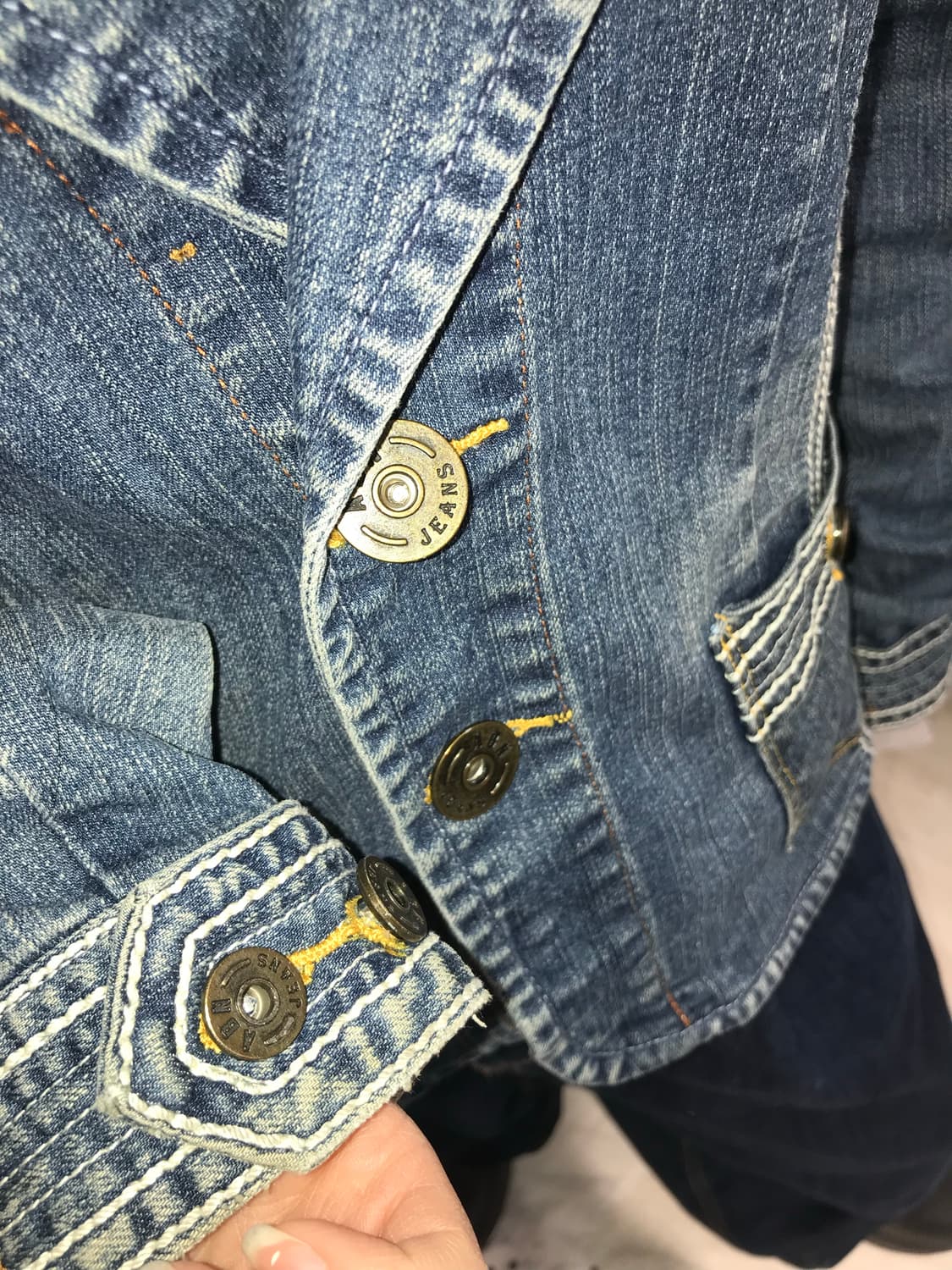 스티치 데님 자켓  상품이미지7