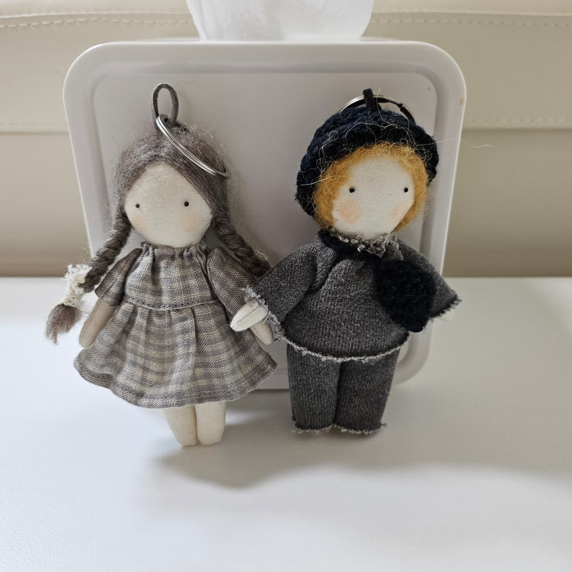 (새상품) 핸드메이드 패브릭인형 키링 일괄판매 상품이미지1