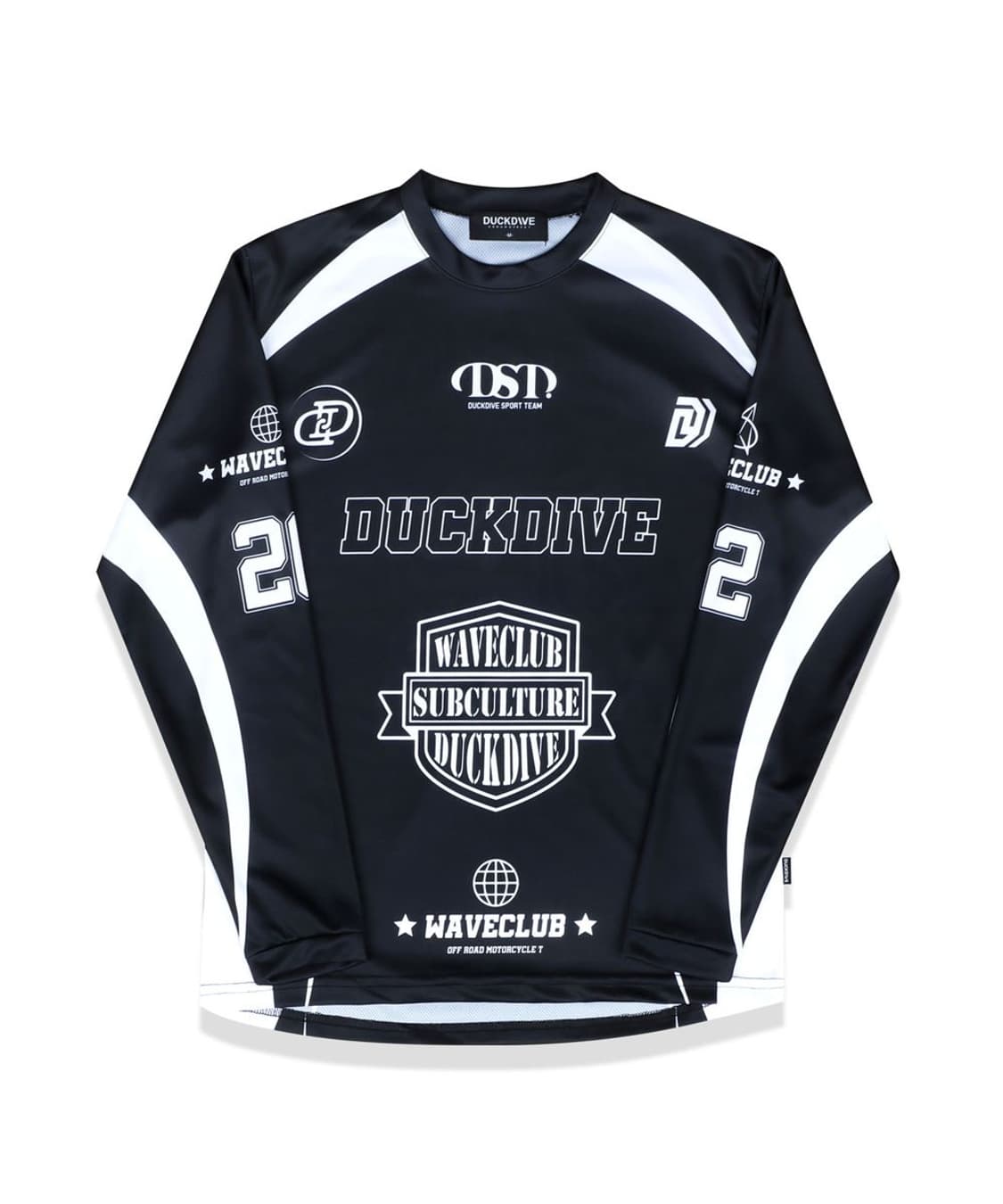 덕다이브 오프로드 메쉬 롱슬리브 긴팔 티셔츠 블랙 XL 상품이미지1