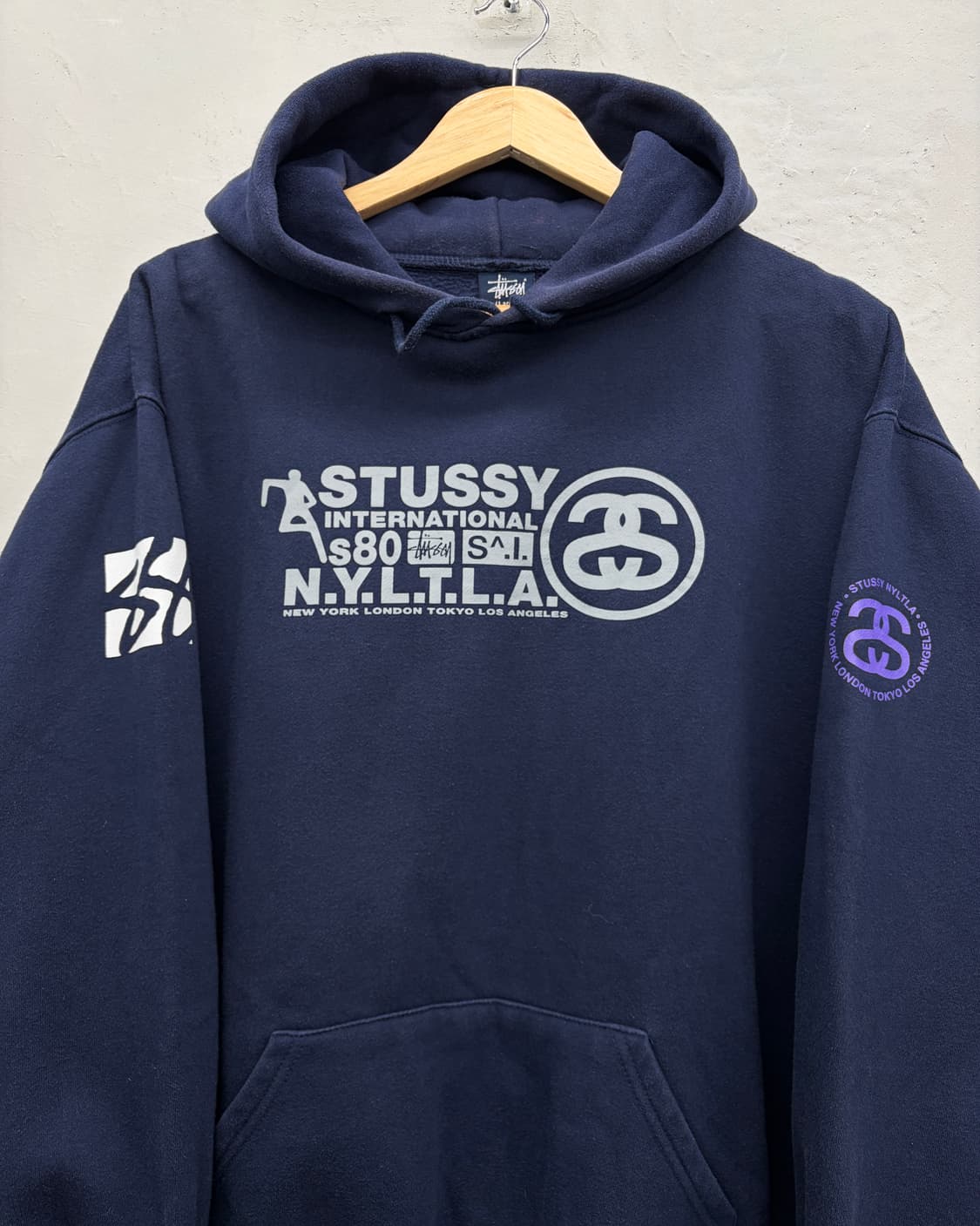스투시 90s 인터내셔널 그래픽 스웻 후디 상품이미지2