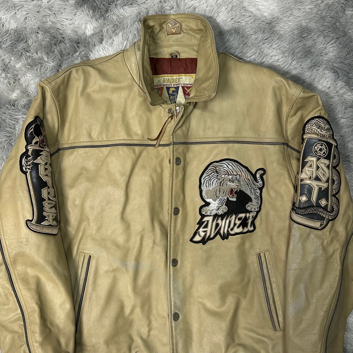 아비렉스 타이거 usa 가죽자켓 XXL 상품이미지2