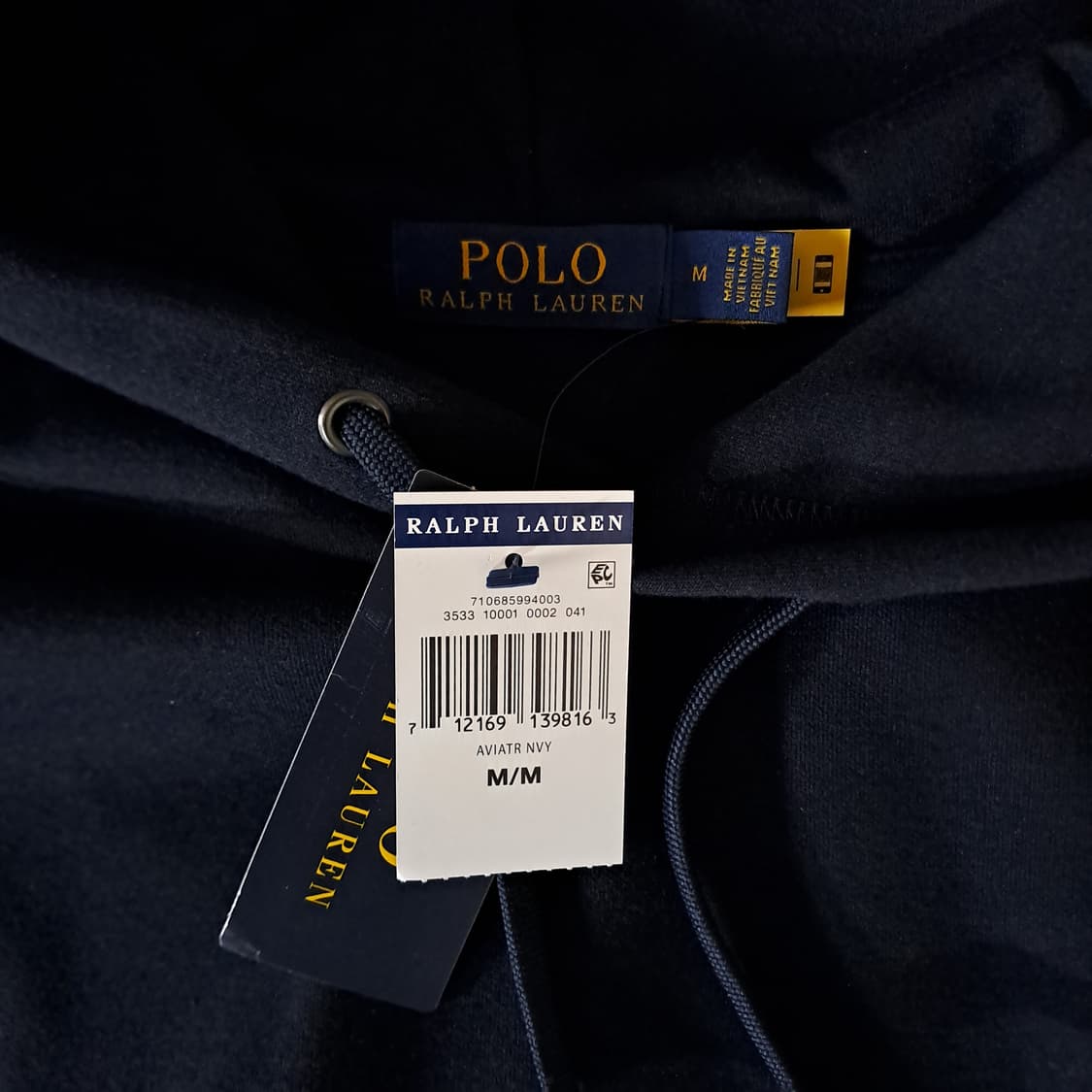 (새제품 택포) 폴로랄프로렌 네이비 후드 티셔츠 M B583 상품이미지6