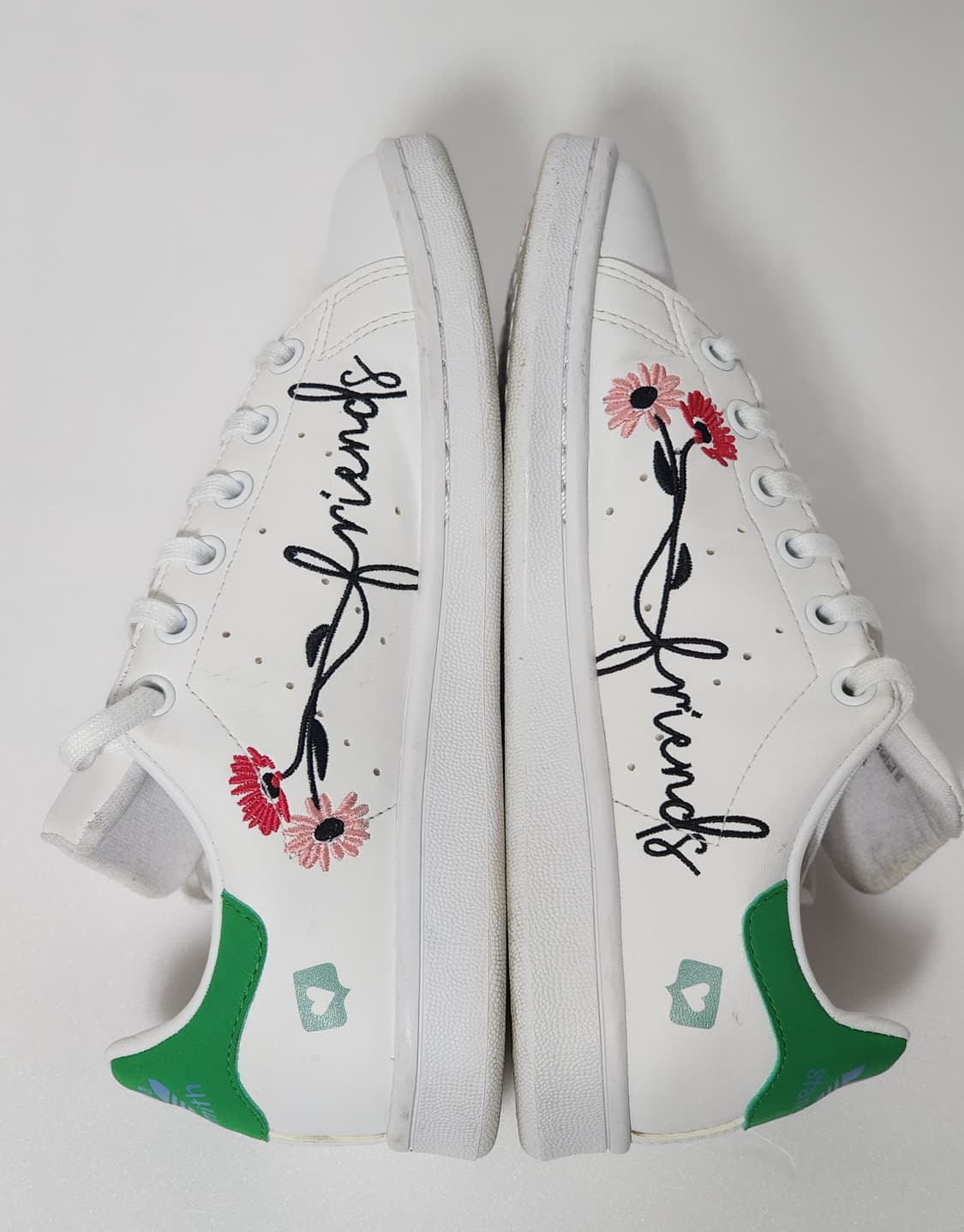 아디다스 스탠 스미스 커스텀 화이트/그린 235 사이즈 상품이미지3