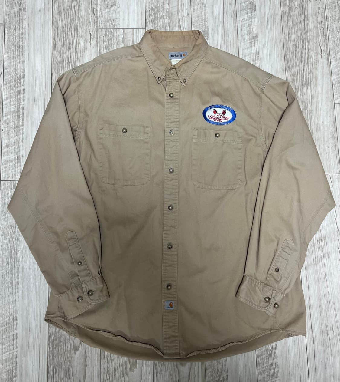 칼하트 베이지 빈티지 셔츠 상품이미지1