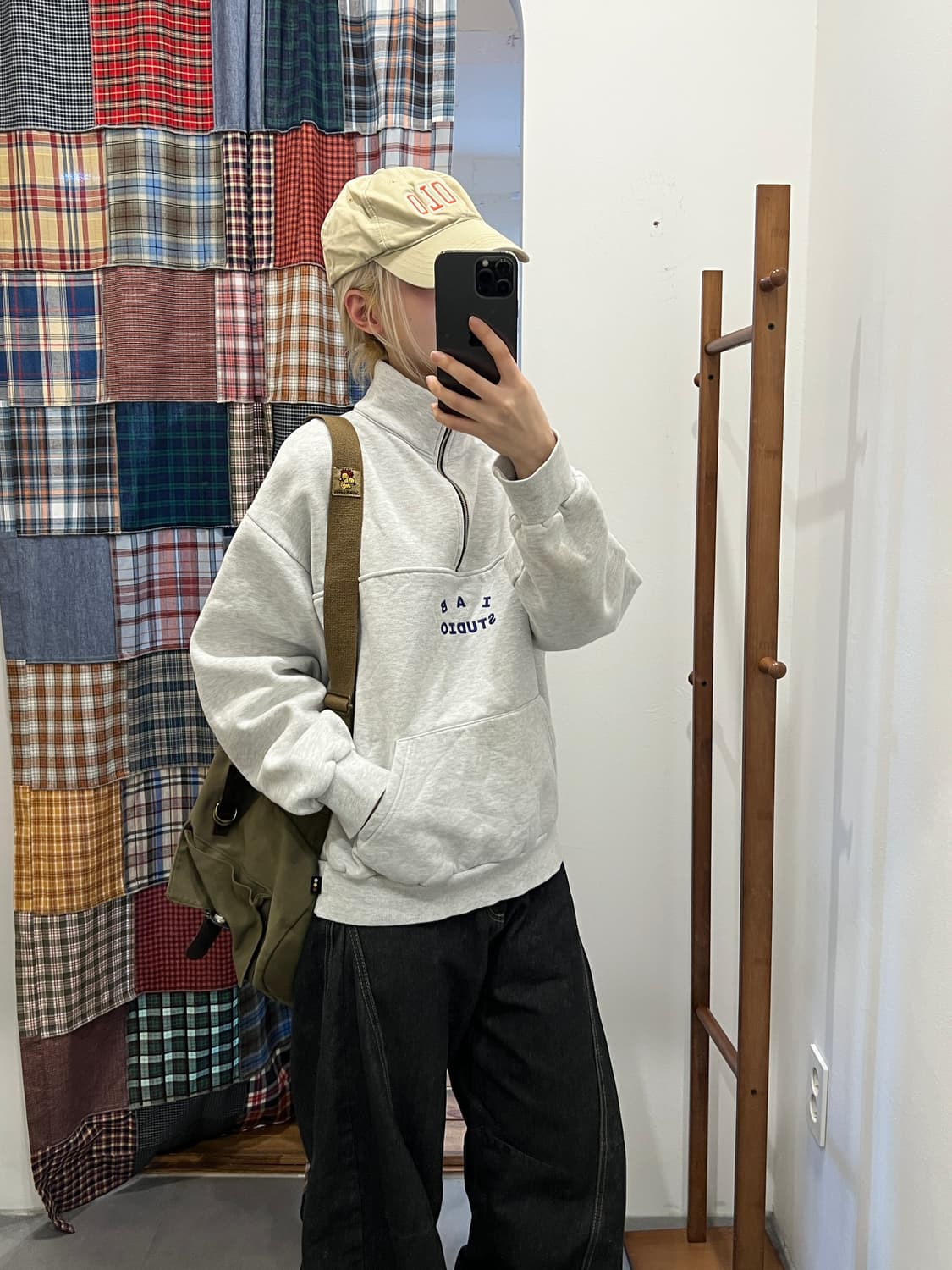 Iab studio 멜란지 아노락 상품이미지3