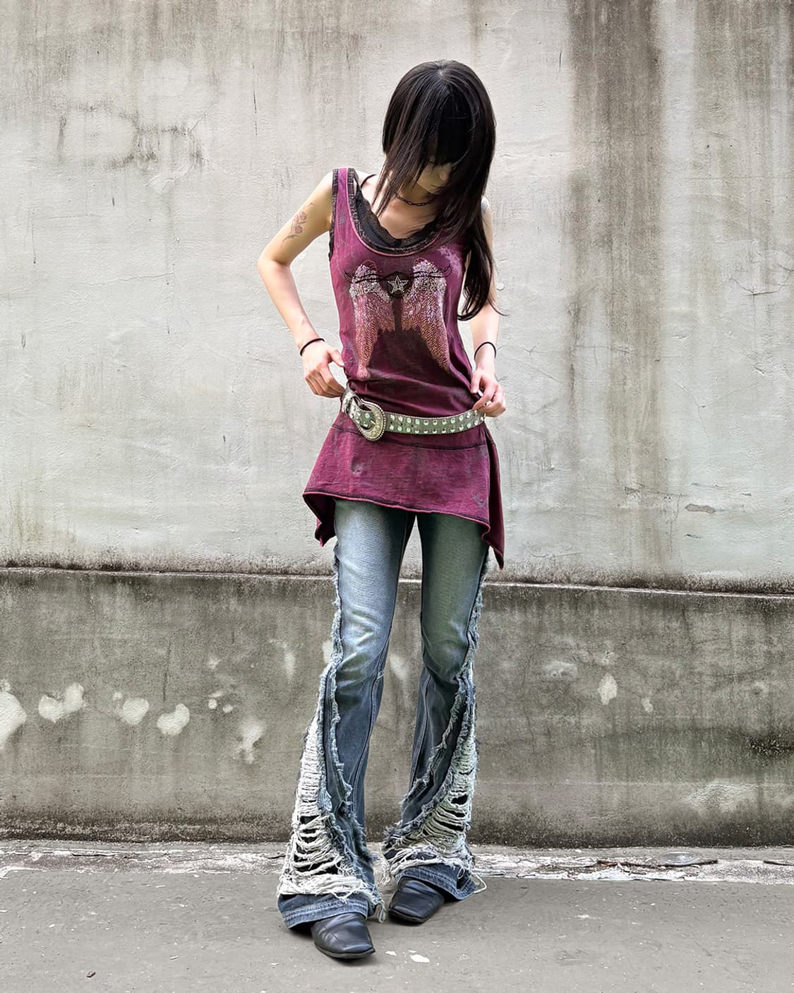 Libertalia grunge cubic dress 상품이미지9