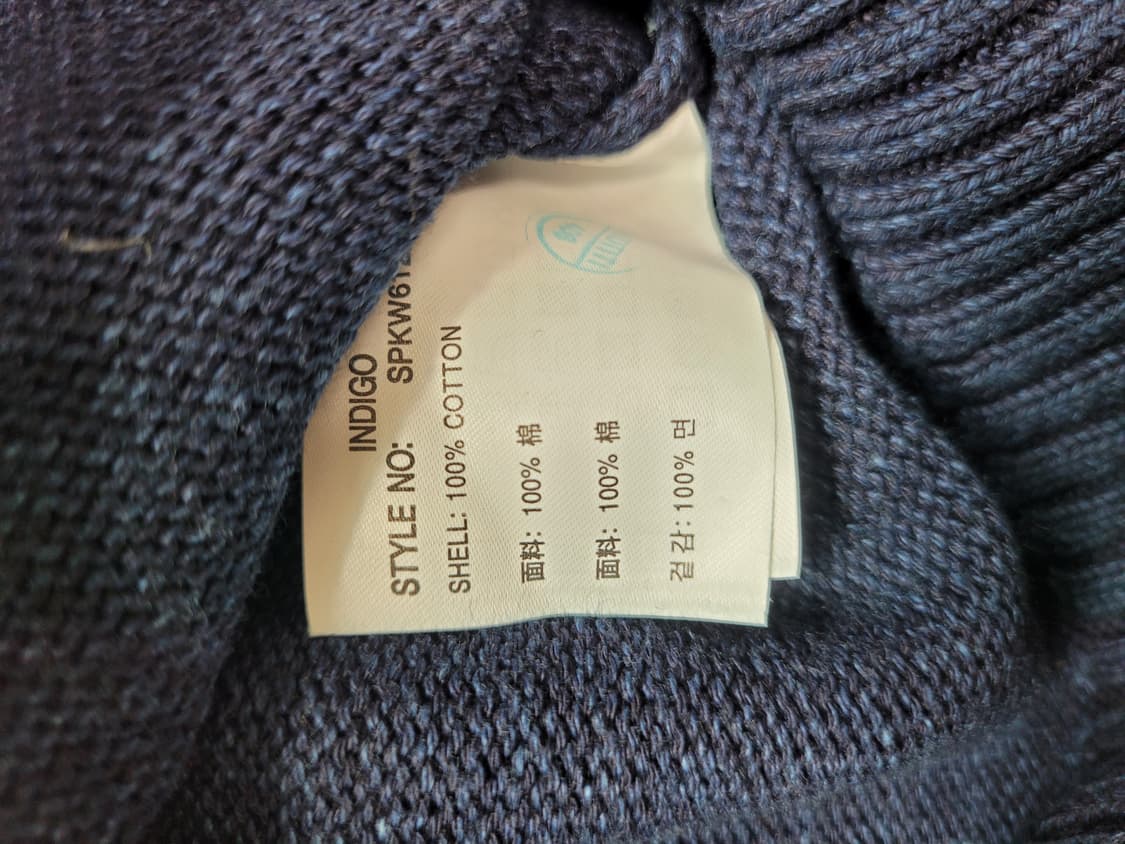스파오 SPAO 남자 워싱 니트 105 인디고 상품이미지7