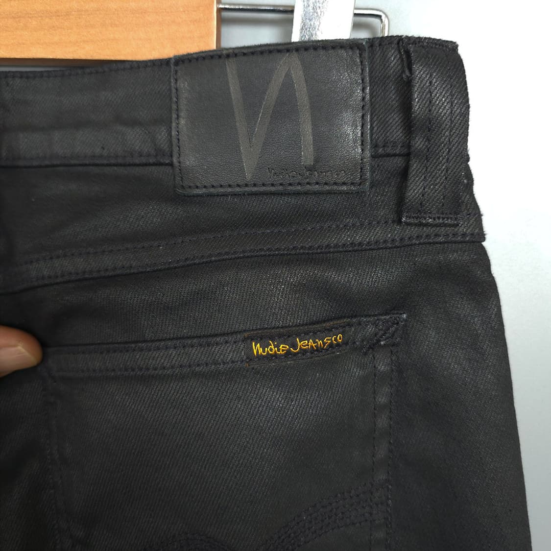누디진 Nudie Jeans 스크니 블랙 코팅 데님팬츠 33 상품이미지5