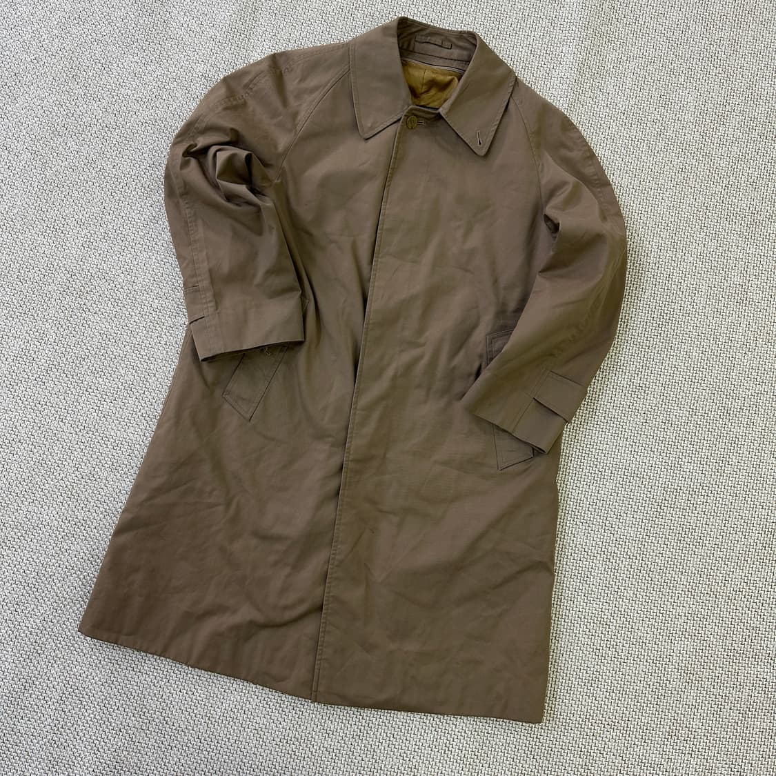 S 버버리 브라운 싱글 트렌치 코트 0326D 상품이미지1