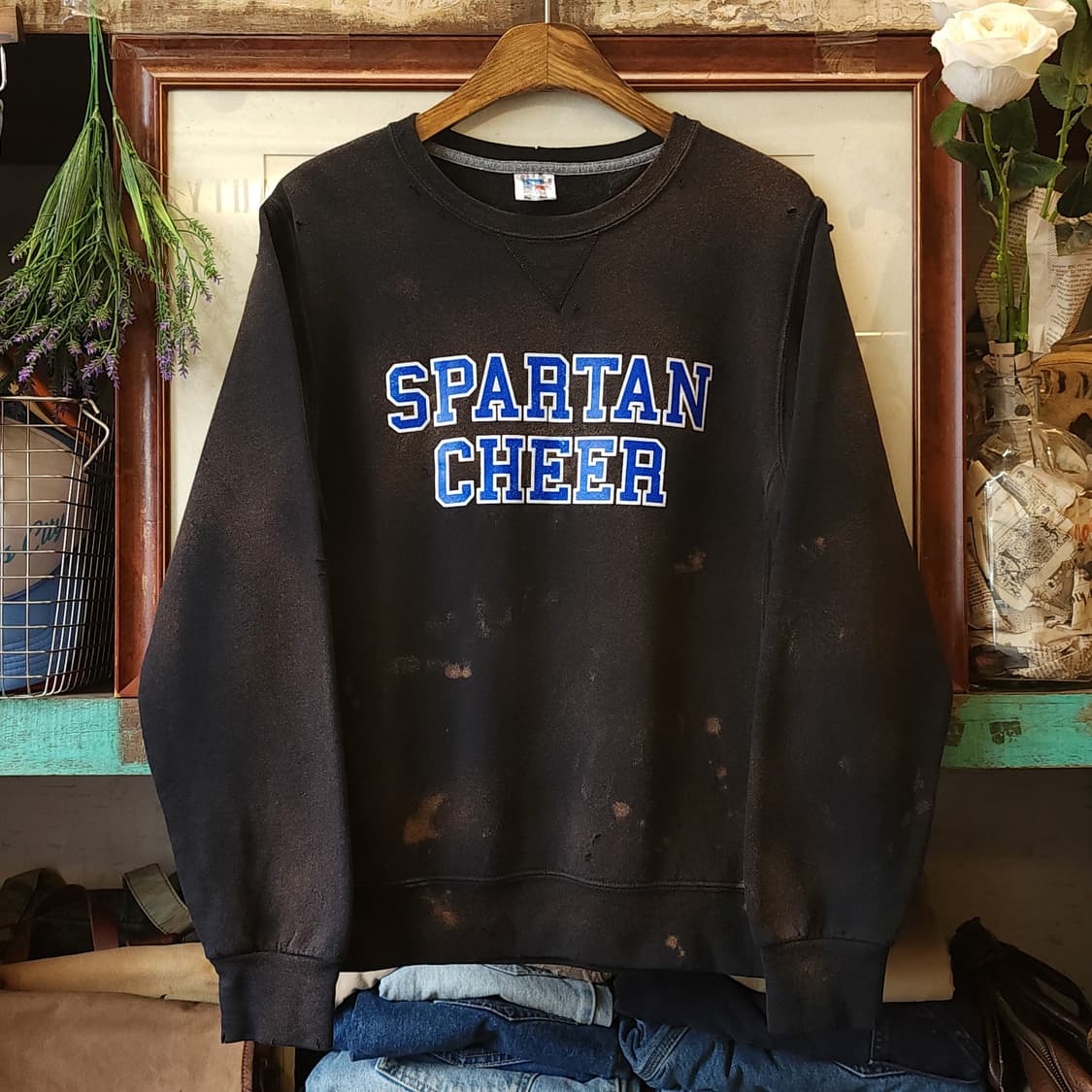 90s 러셀 맨투맨 빈티지 스웻셔츠 러셀 썬페이딩 스파르탄 s 상품이미지2