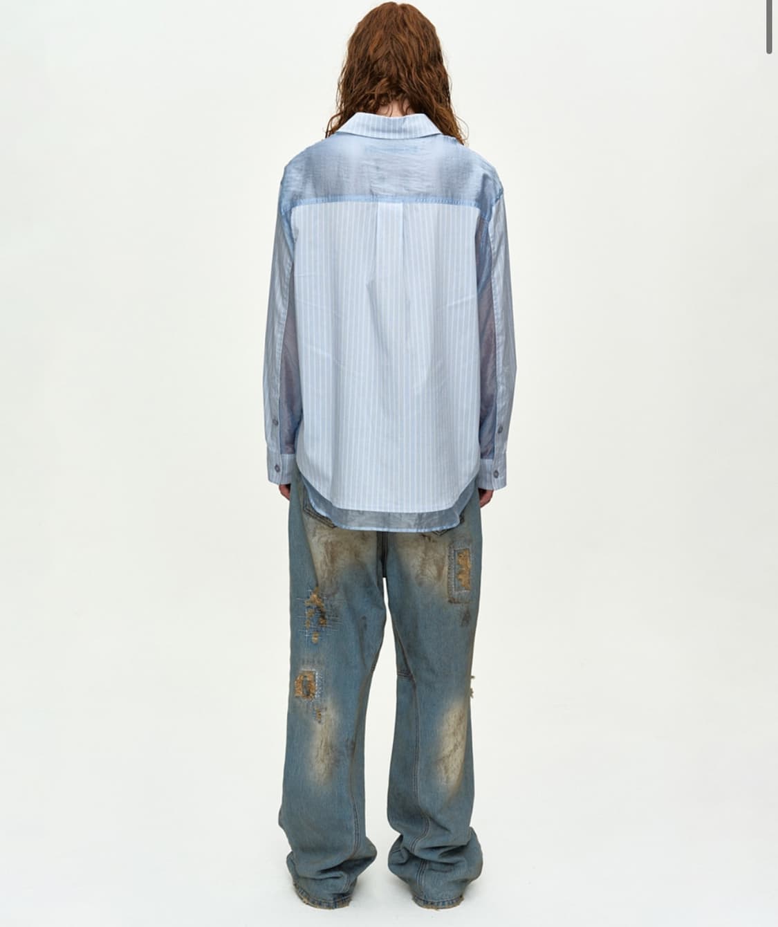 앤더슨벨 APROL ORGANZA PANEL SHIRT 상품이미지4