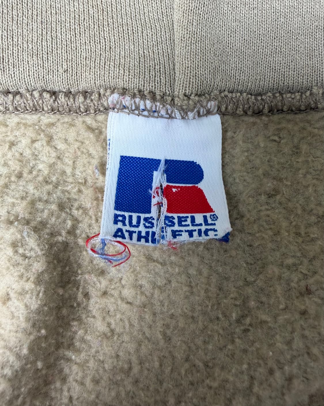 90s Russell Zip Up Hoodie (beige) 상품이미지3