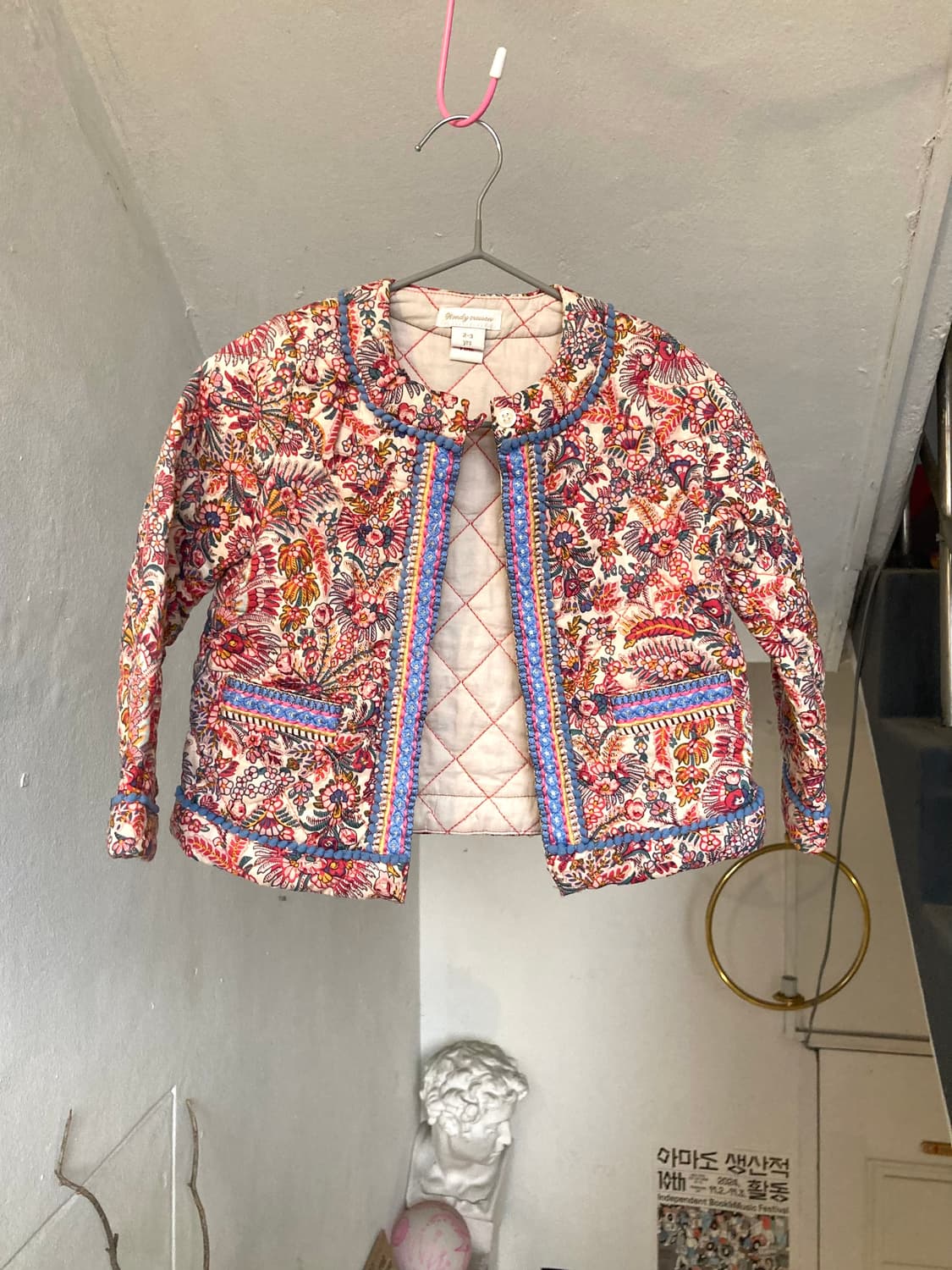 *KIDS* 플라워패턴 누빔 자켓 상품이미지1
