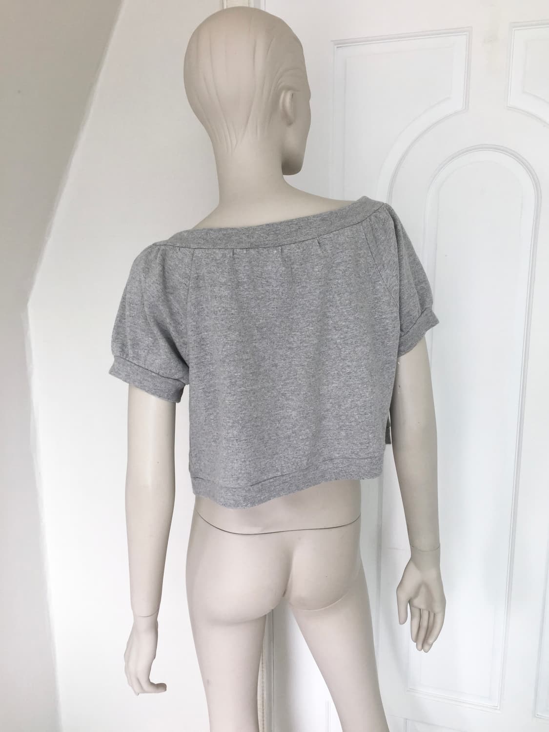 Grey Big Button Puff Bolero 상품이미지3