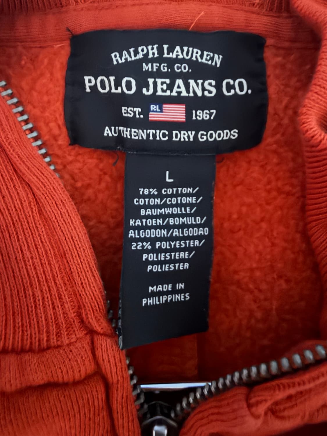90년대 폴로 빈티지 스웻 집업 상품이미지3