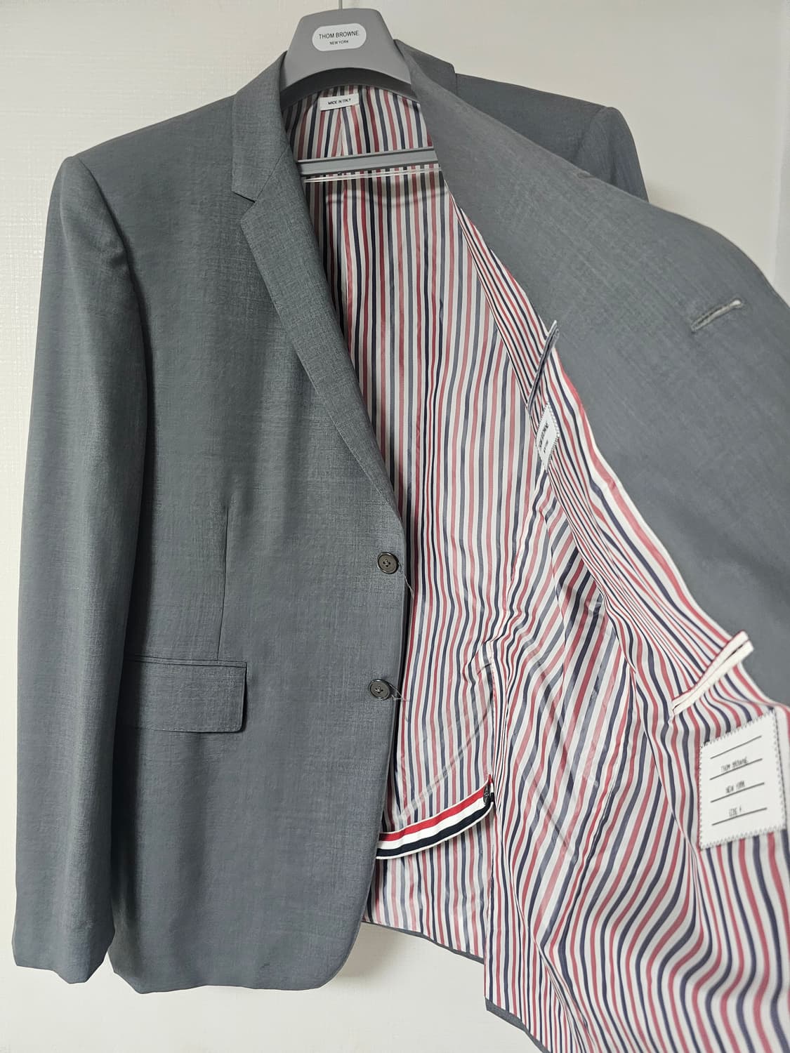 톰브라운 사선완장 플레인위브 울 쟈켓(4/오케이몰정품) 상품이미지3