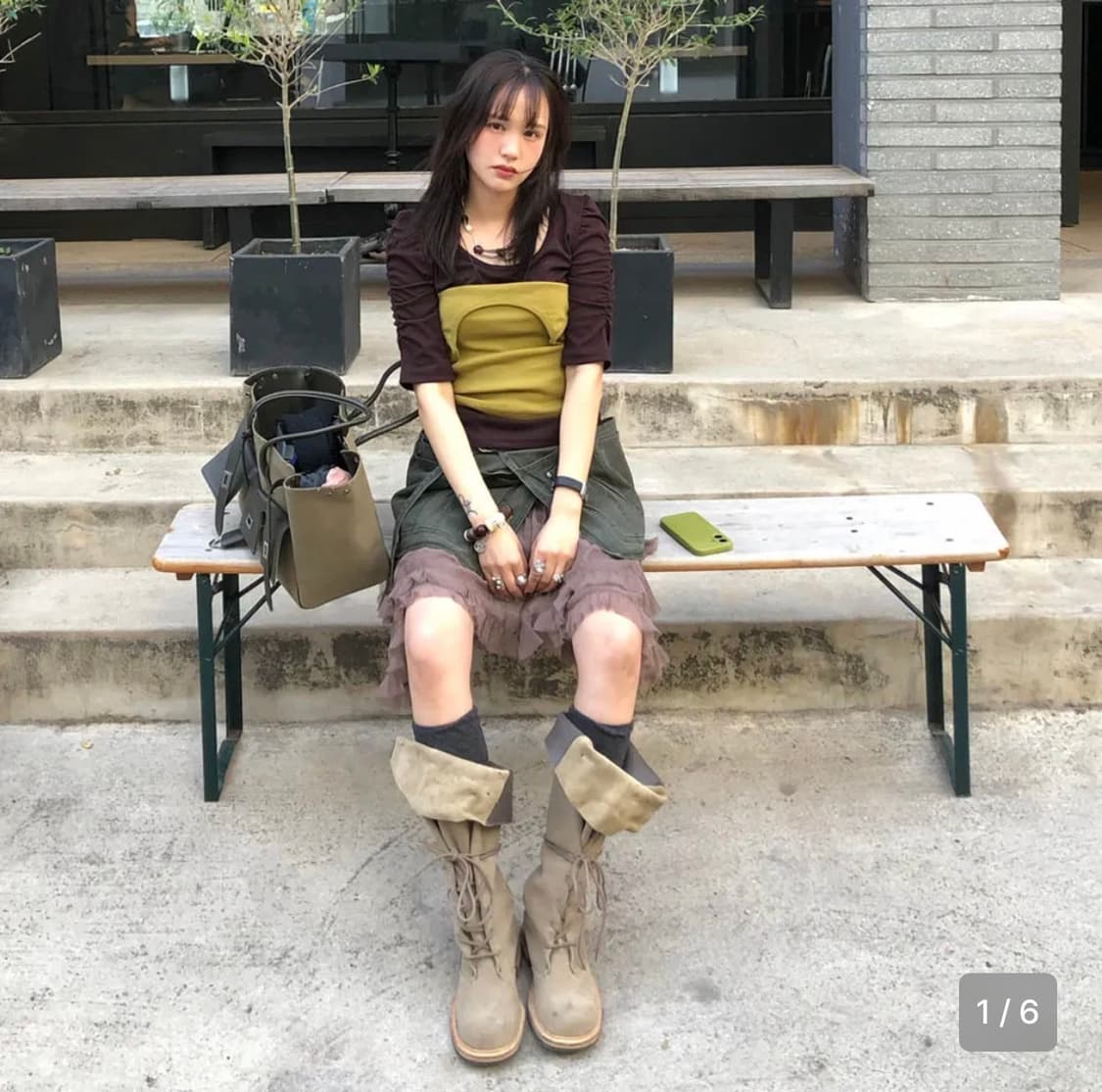 새상품 negativethree folded lace up sand 상품이미지2