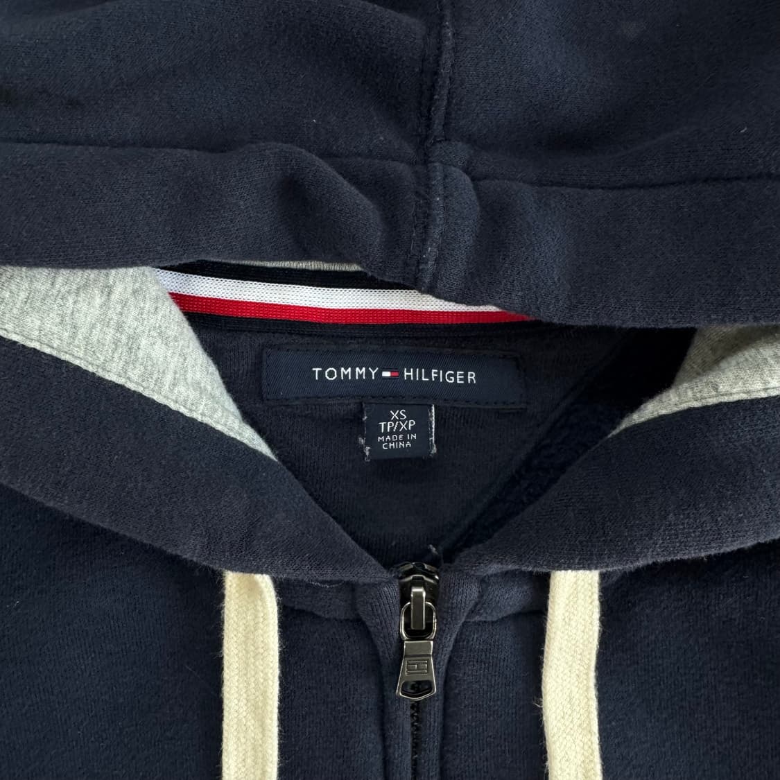 Tommy Hilfiger 타미힐피거 스펠아웃로고 네이비 후드집업  상품이미지5