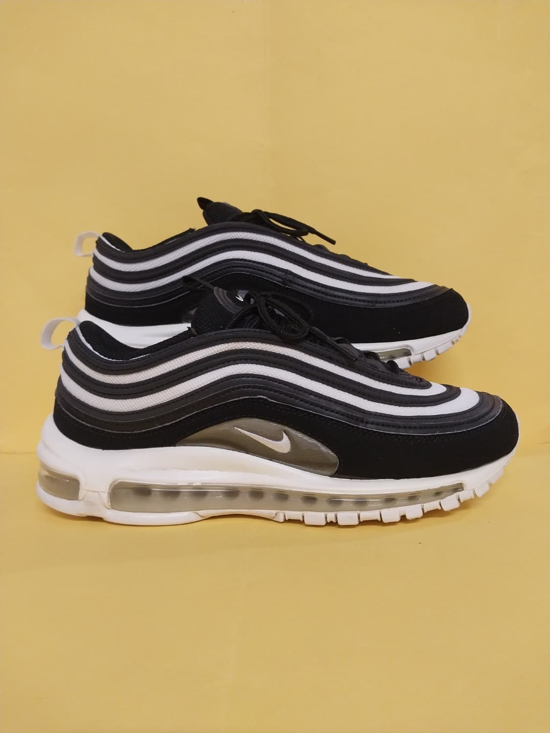 남성 나이키 에어맥스 97 블랙써밋화이트 운동화 (260)   상품이미지3