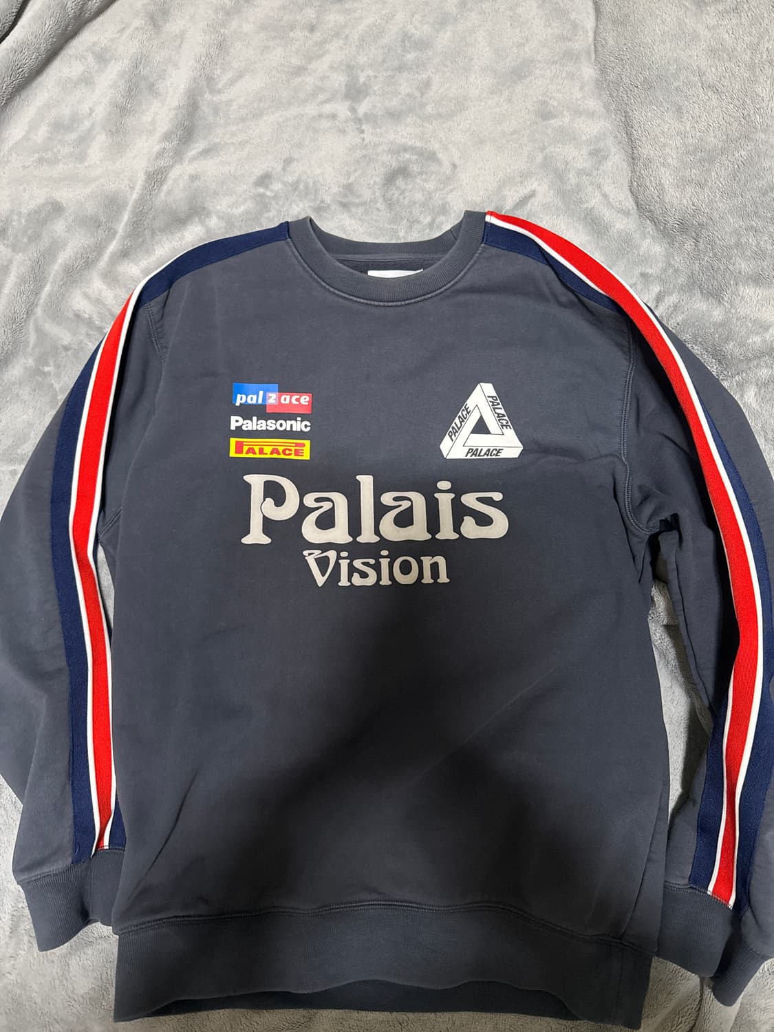 팔라스 플래그 스트라이프 크루넥 네이비 XL 22SS 상품이미지1