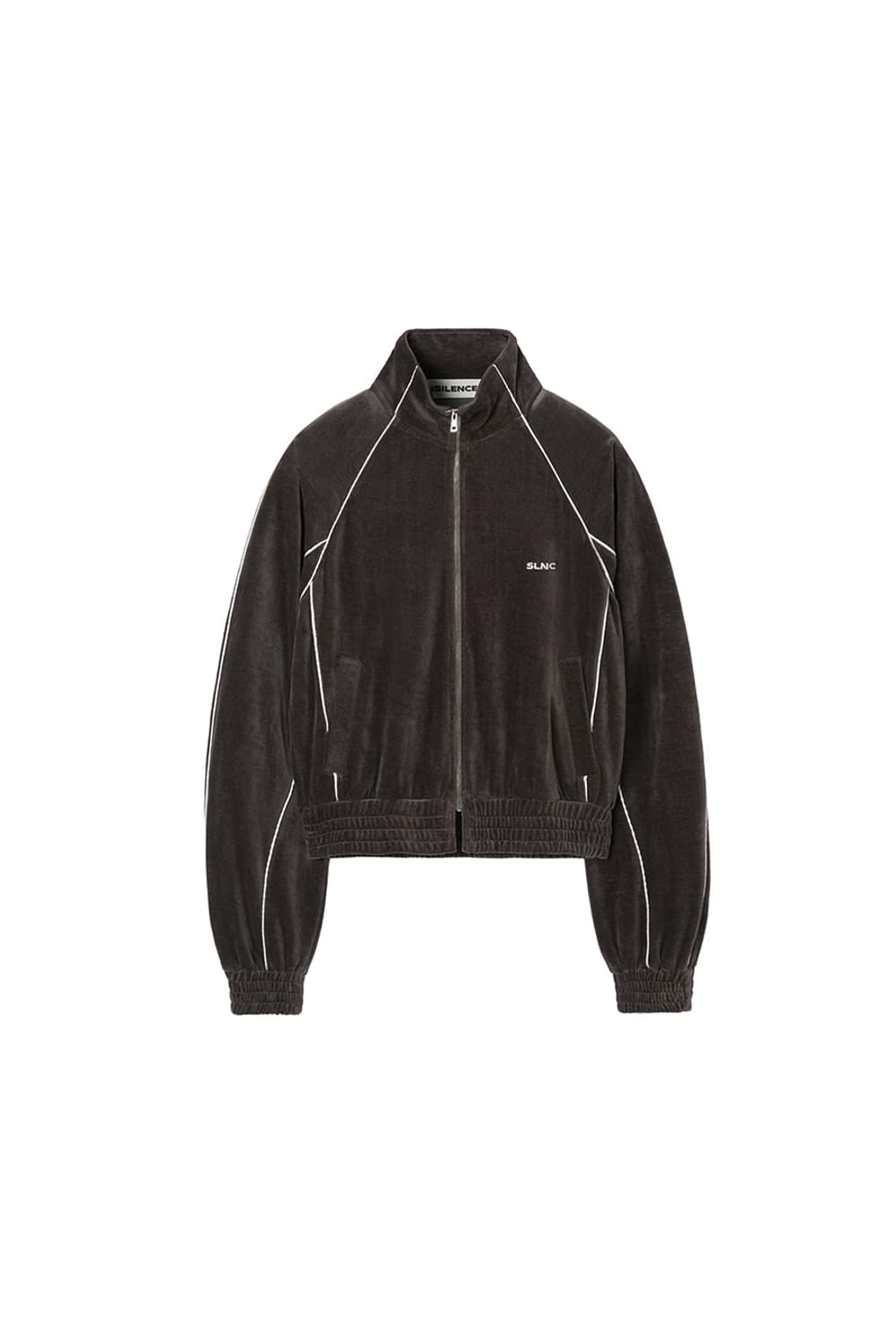 인사일런스 우먼 벨로아 트랙 집업 BROWN 상품이미지4