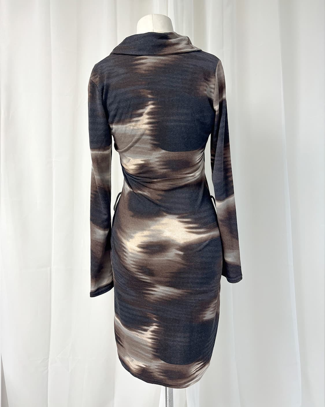 jus d'orange smoked cowl dress 상품이미지3