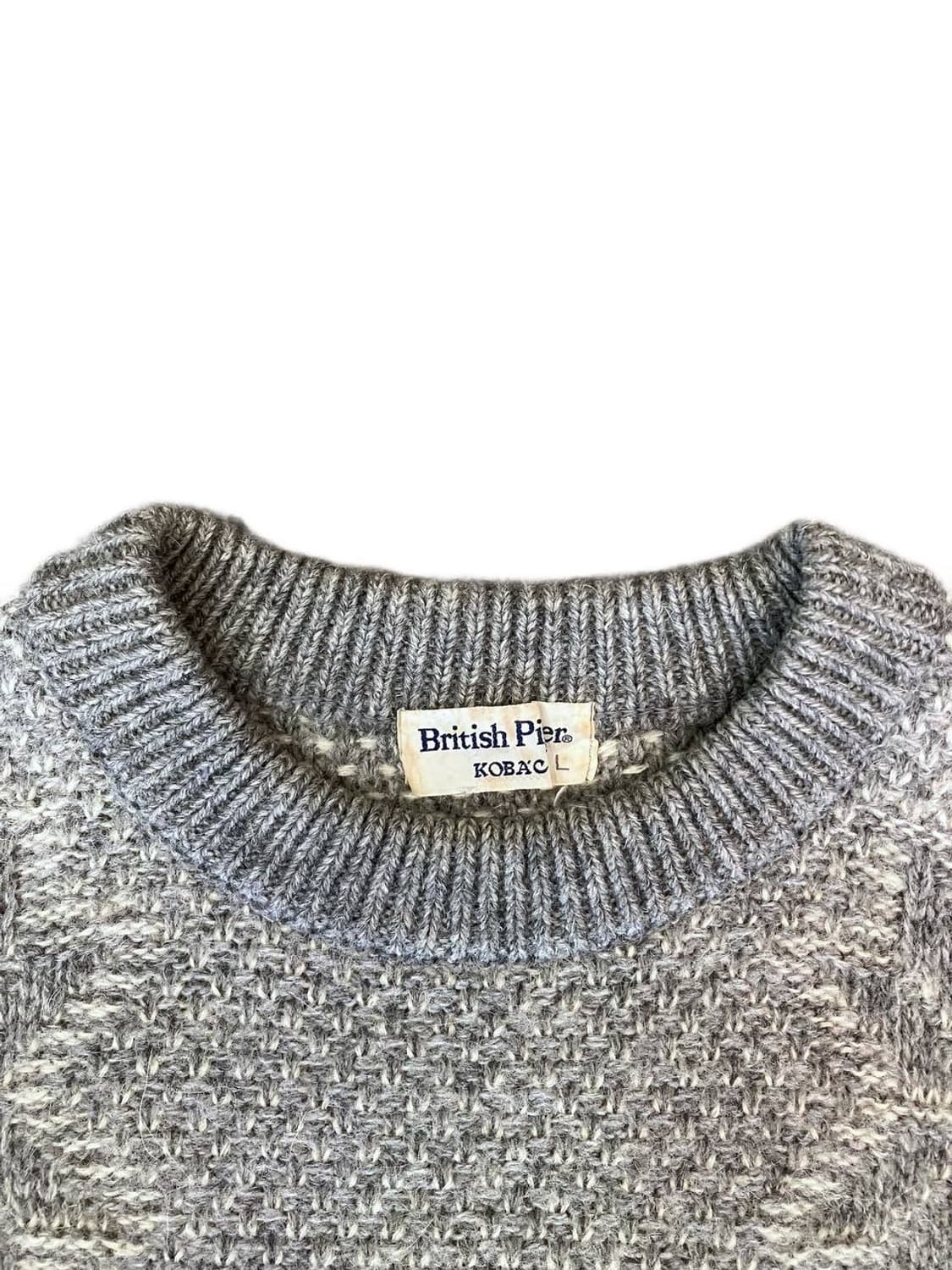 British Piper snowflake wool sweater 상품이미지4