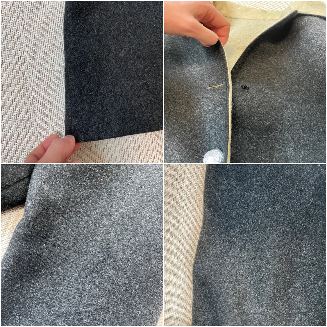 빈티지 핸드 플로럴 울 코트  J03830 상품이미지9