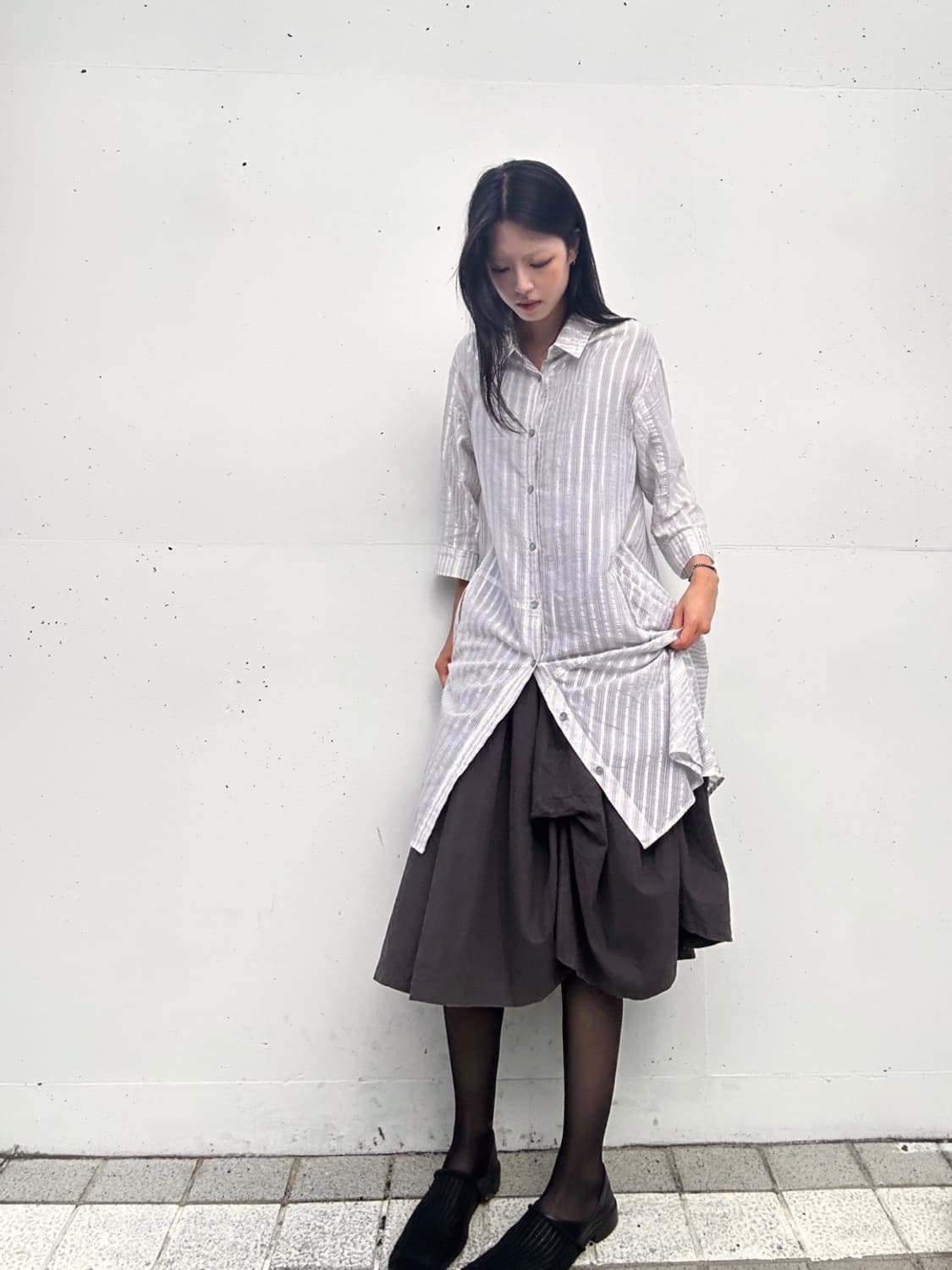 DEMOO PARKCHOONMO silver tail top & ops 상품이미지1