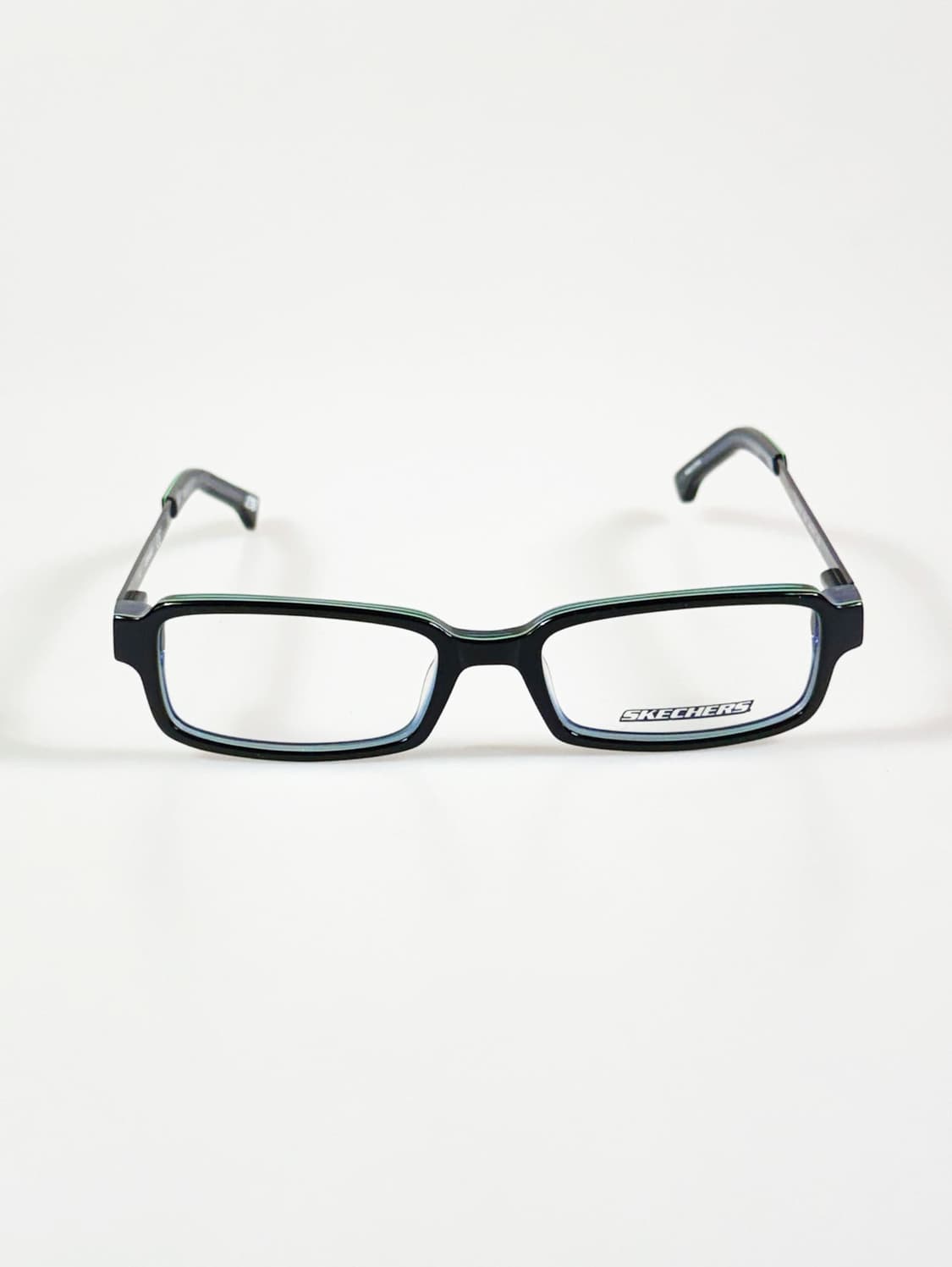 SKECHERS 블랙 뿔테 스퀘어 빈티지 안경 상품이미지2