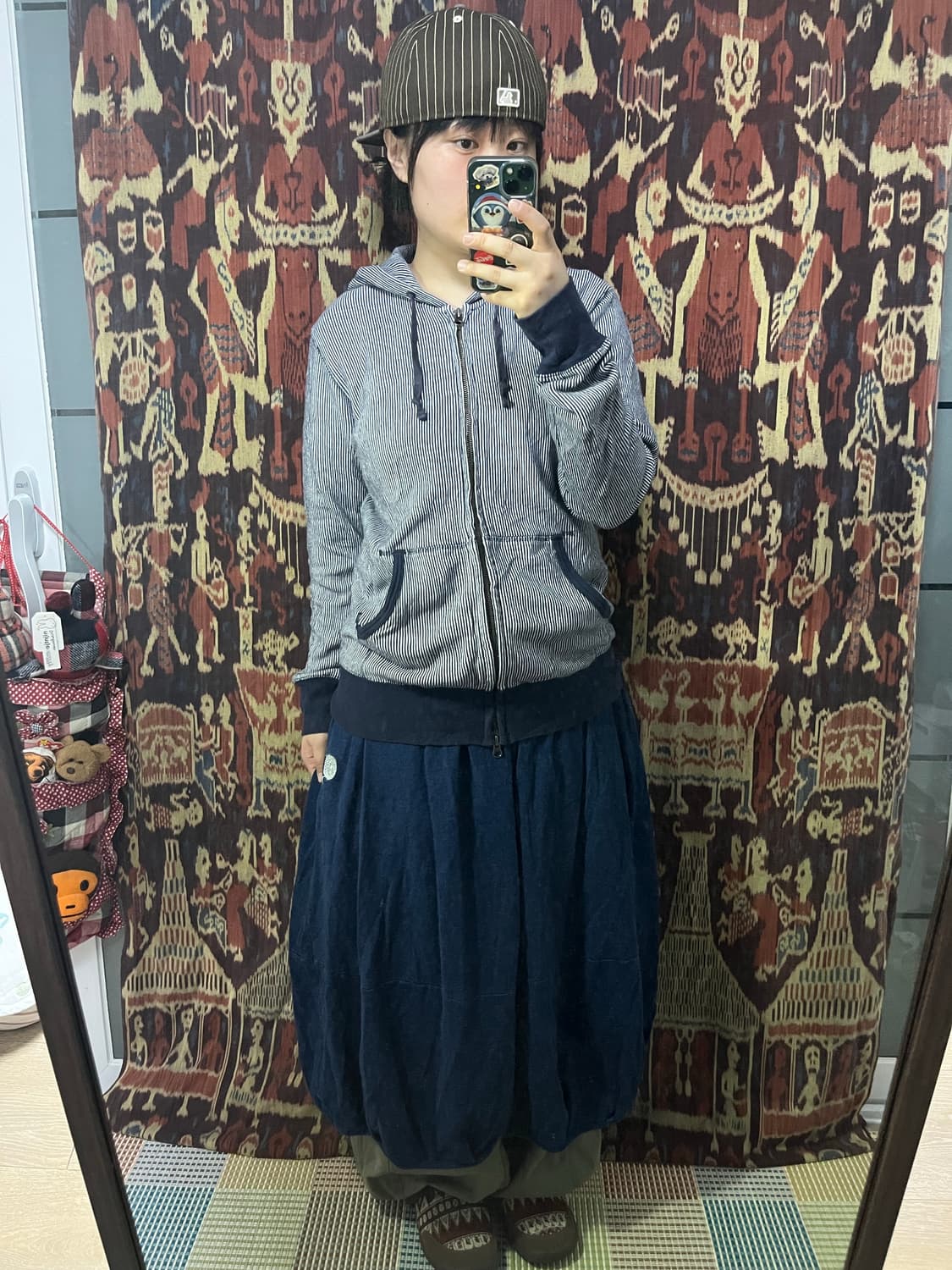 Old Uniqlo 히코리 스트라이프 후드집업 상품이미지4