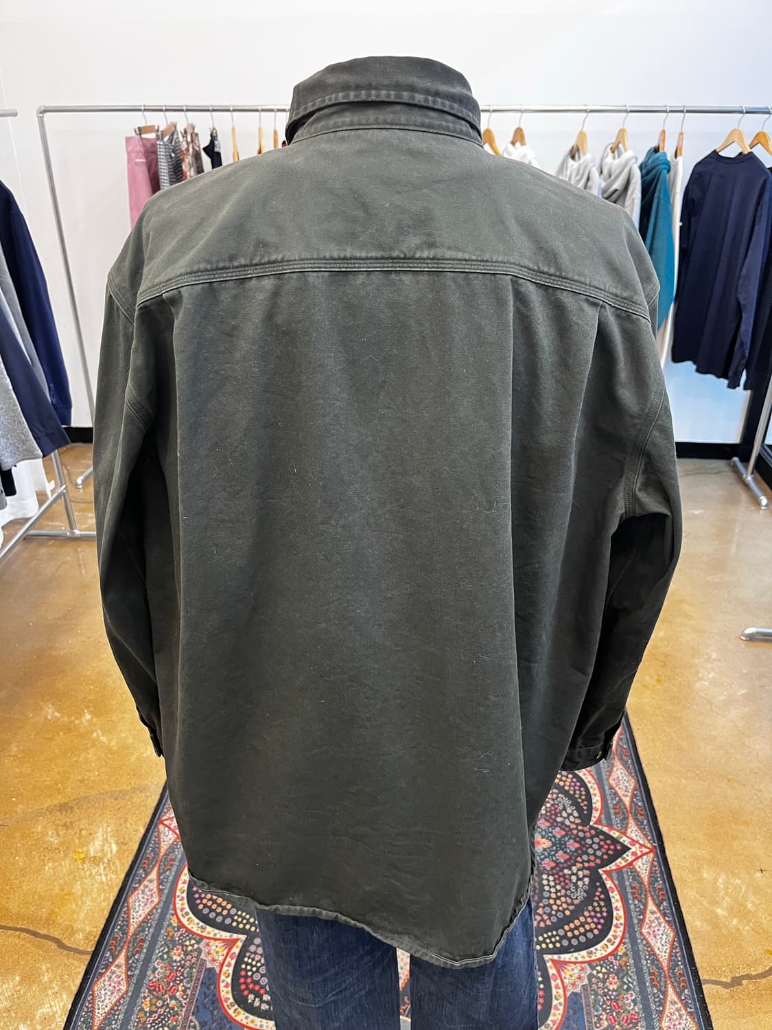 칼하트 워크셔츠 모스그린 상품이미지4