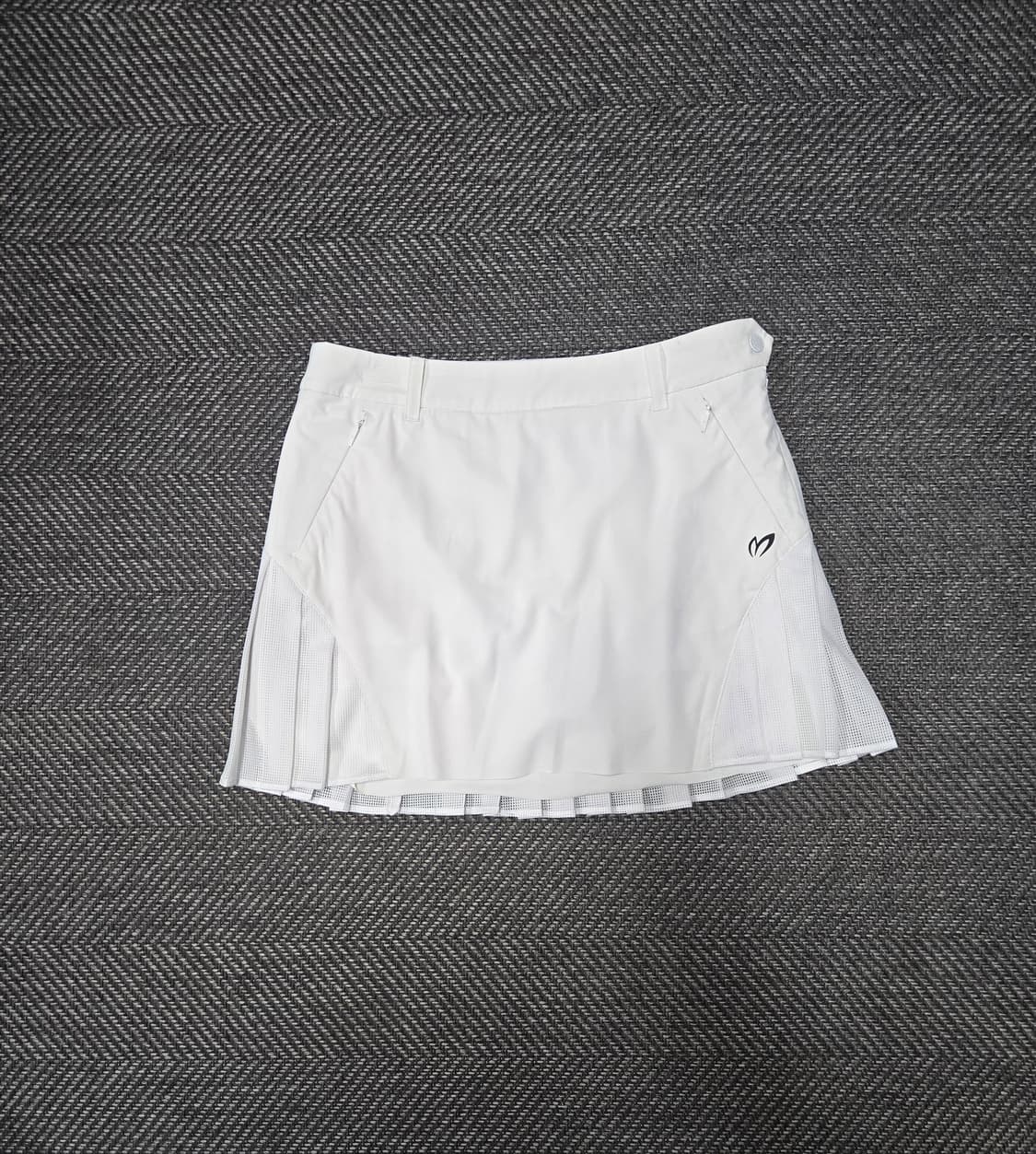 마스터바니에디션 화이트 플리츠 스커트 상품이미지1