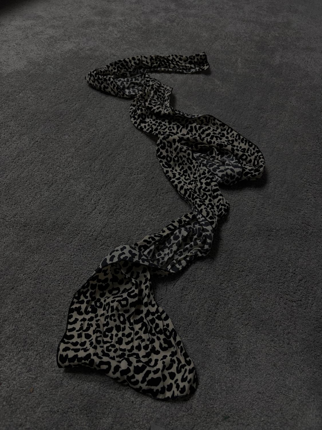 Vintage vkei punk mood leopard scarf 상품이미지1