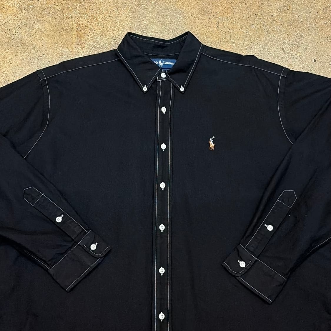 새상품급 00s 미국 빈티지 폴로랄프로렌 스트라이프 옥스포드 셔츠 상품이미지2