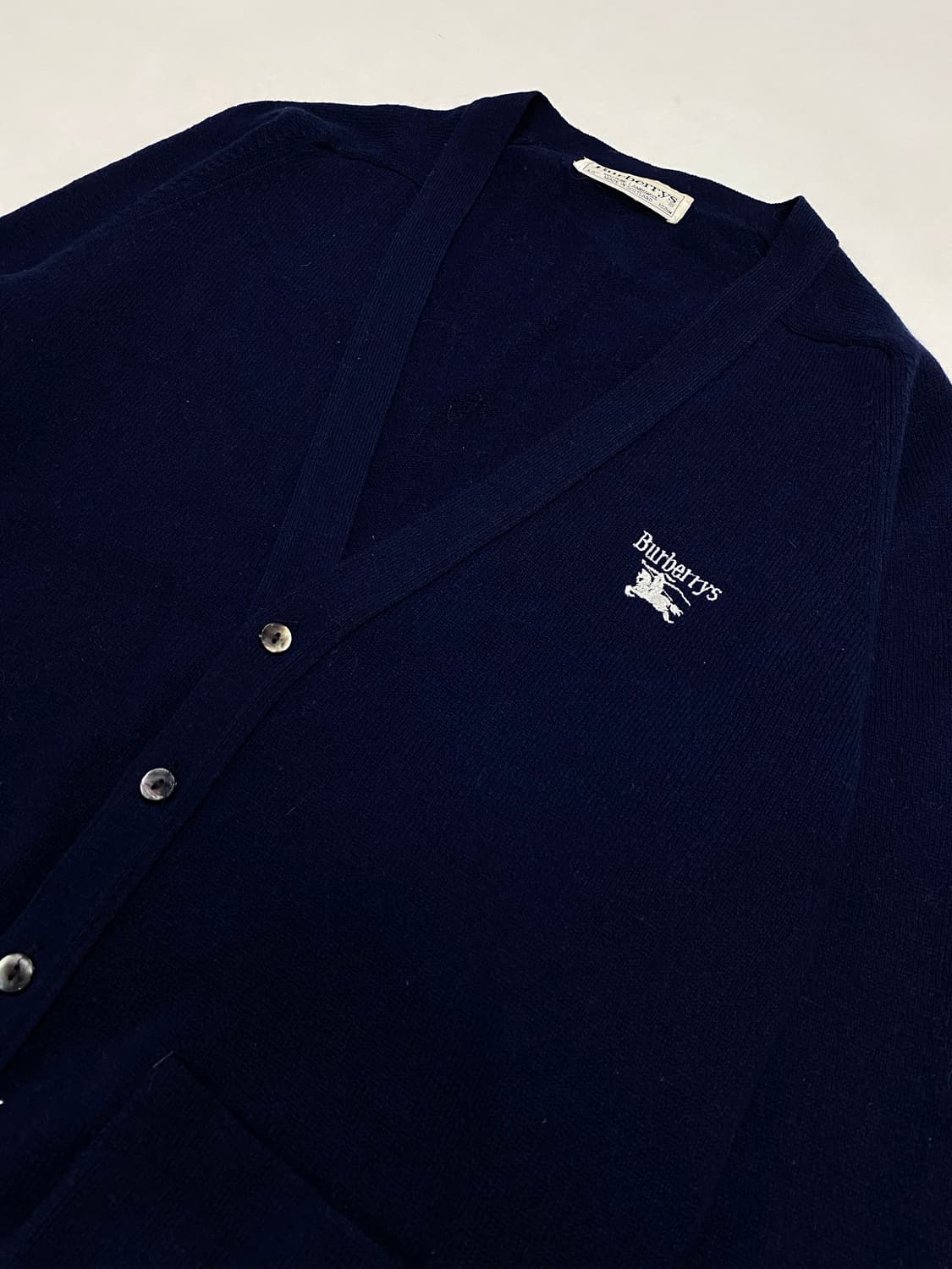 버버리 90’s 아카이브 기마수 램스울 가디건 상품이미지2