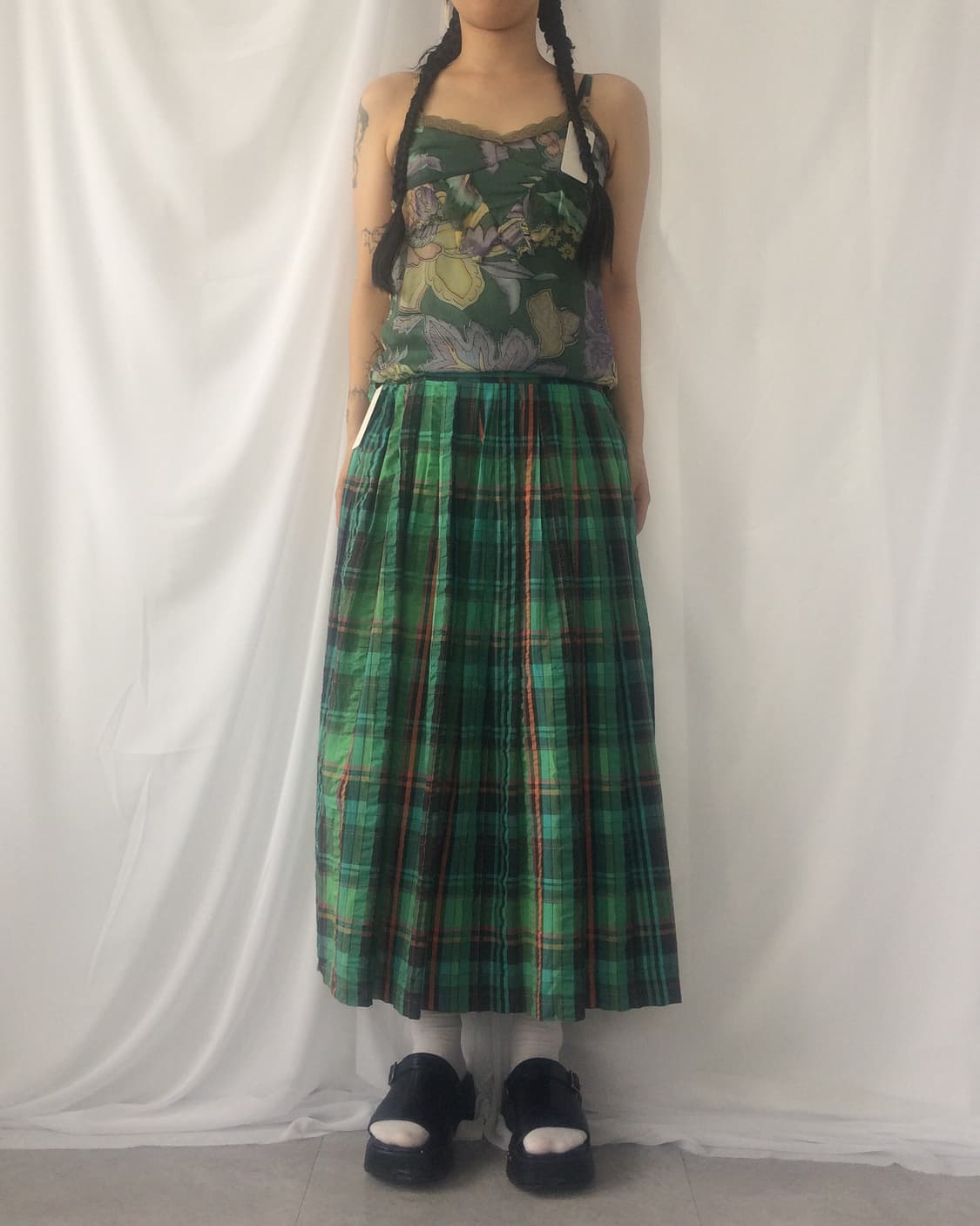 Pattern lace trimming sleeveeless 상품이미지8