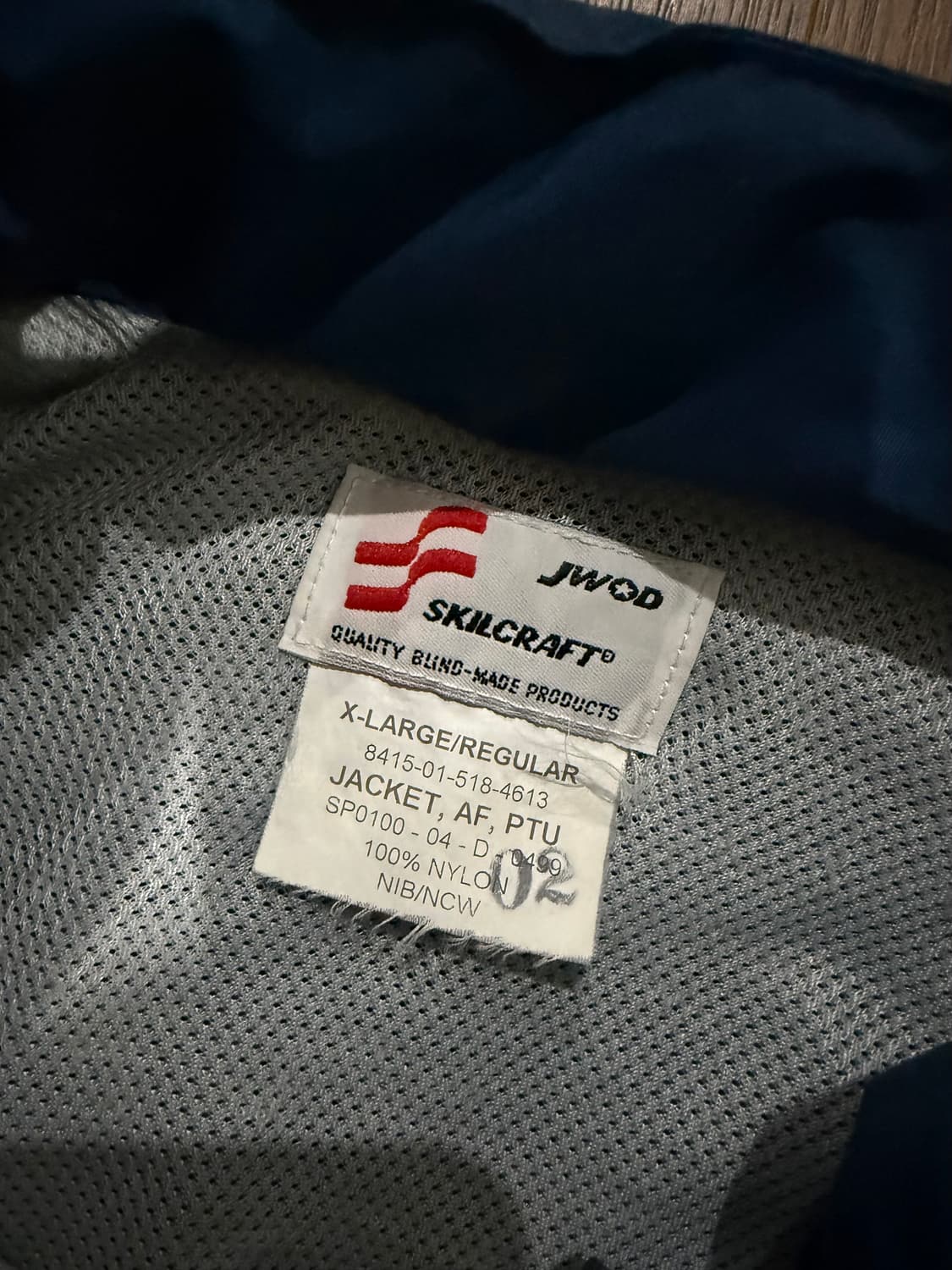 (XL-R) 오리지널 미공군 ipfu 바람막이 자켓 상품이미지4