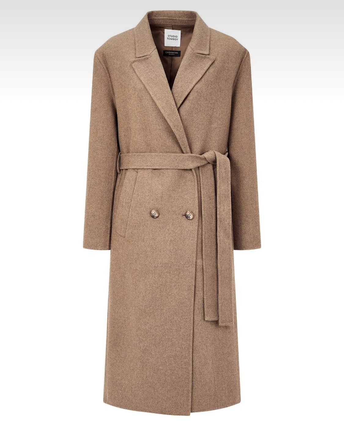 [Studio Tomboy]스튜디오톰보이 벨티드코트(베이지) 상품이미지1