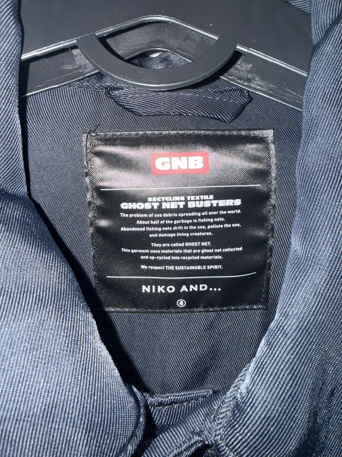 오버사이즈 네이비 트러커 판매합니다 상품이미지3