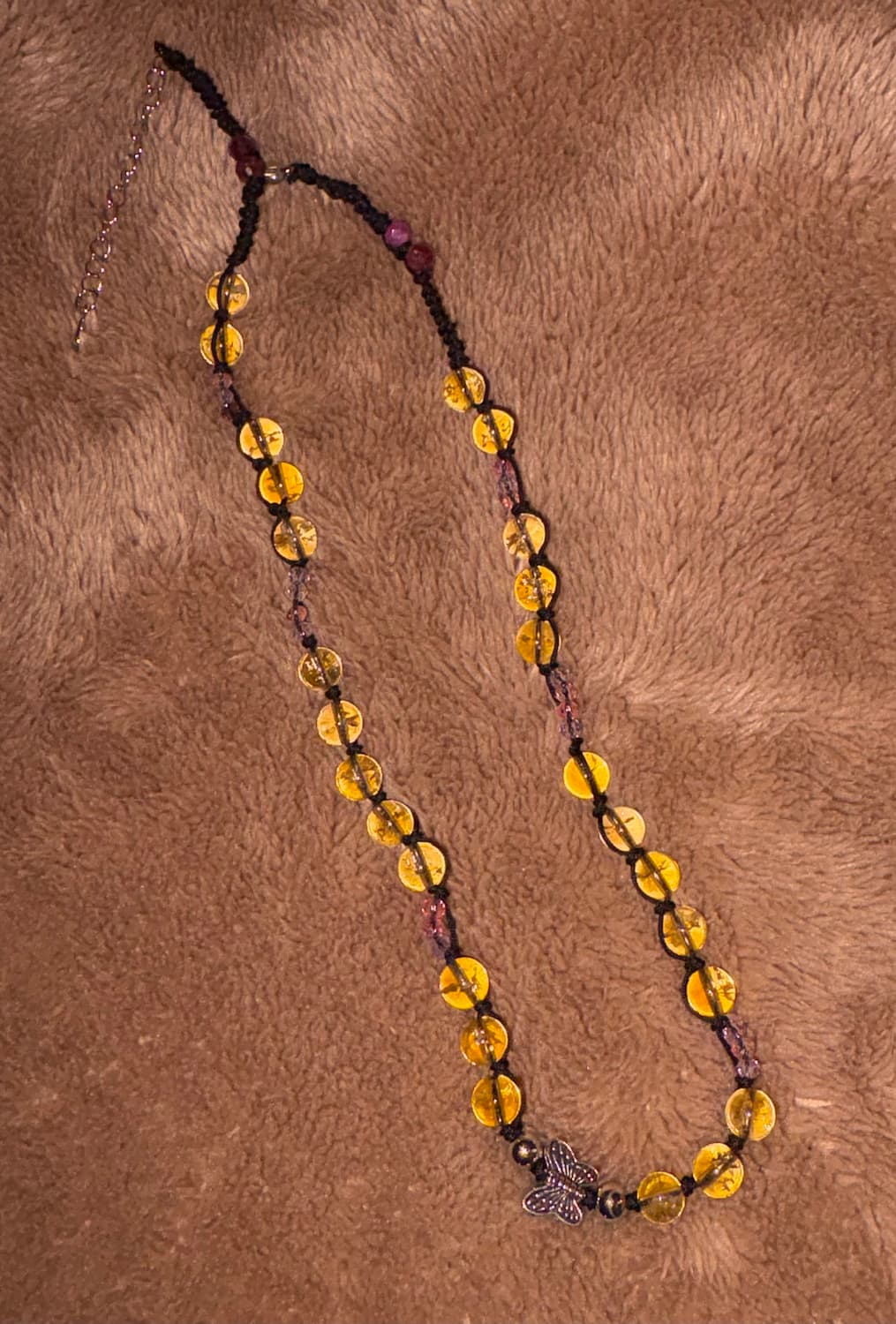 butterfly 나비 원석 목걸이 상품이미지2