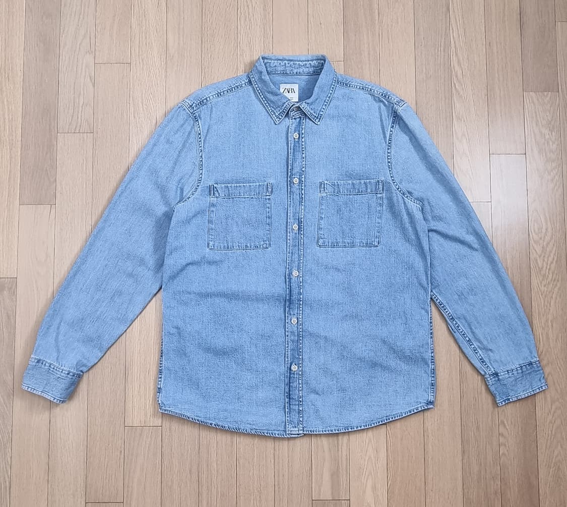 ZARA 자라 투포켓 데님 셔츠 L _ 남성 상품이미지1