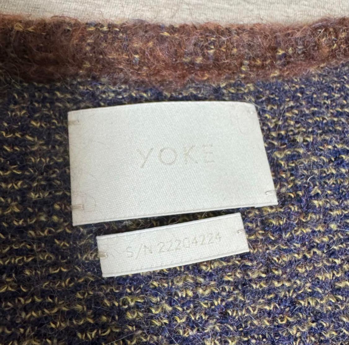 YOKE 모헤어 가디건 브라운 상품이미지4