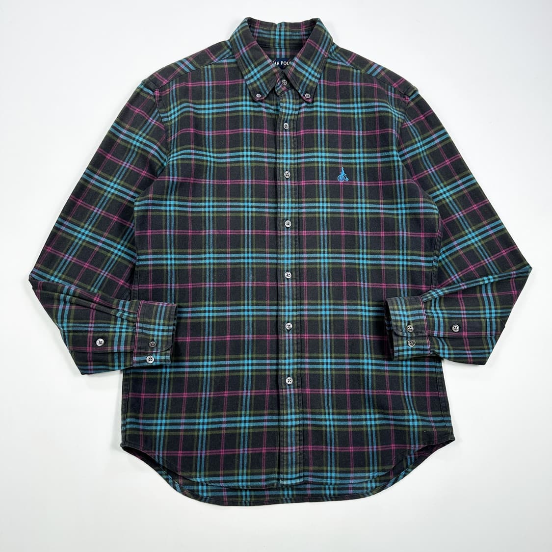 빈폴 클래식 시그니처 로고 울 체크셔츠 (M) 상품이미지2