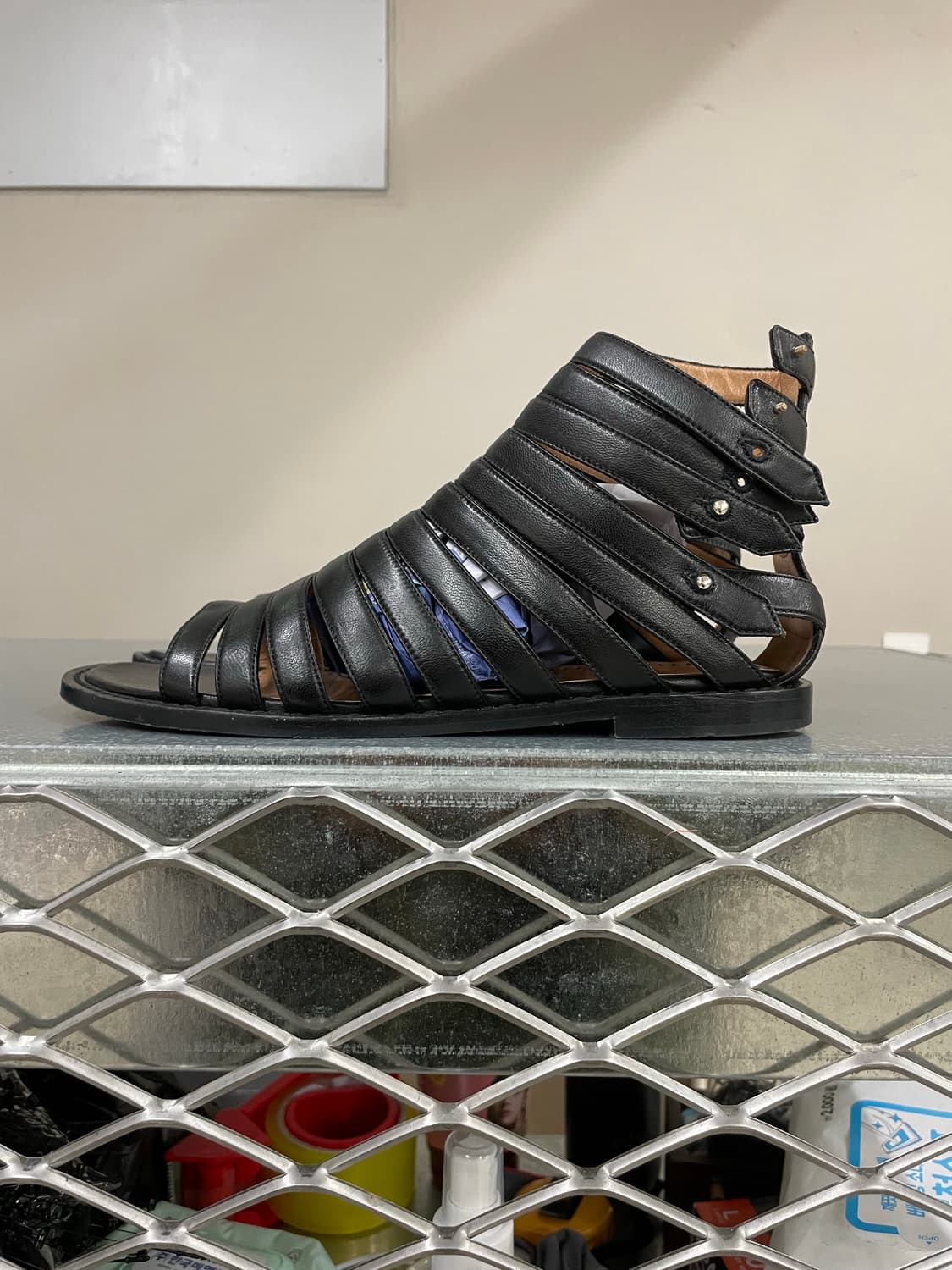 알렉사 와그너 스트랩 샌들 블랙 37.5 상품이미지1