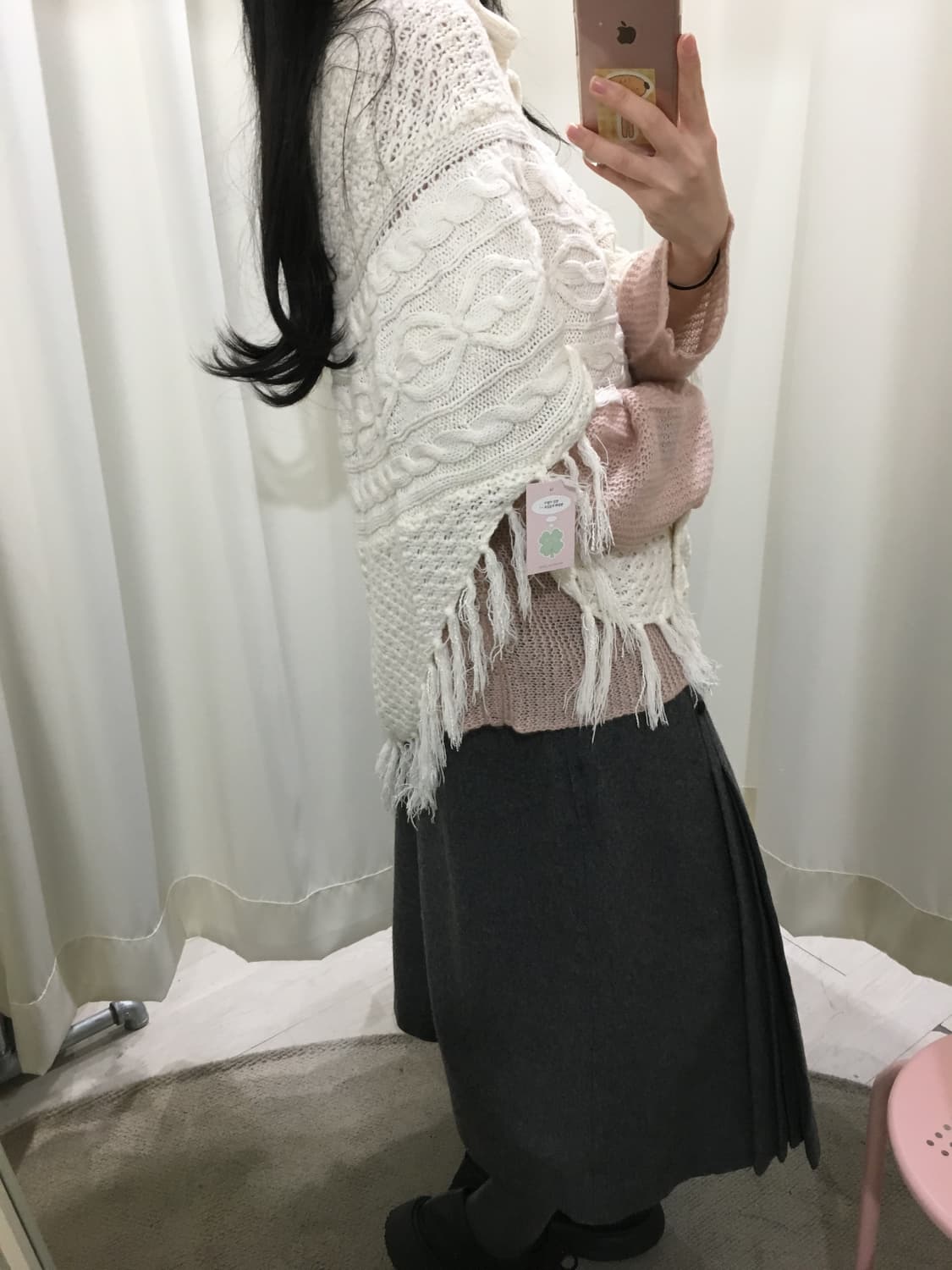 사와코 케이프 가디건 상품이미지5