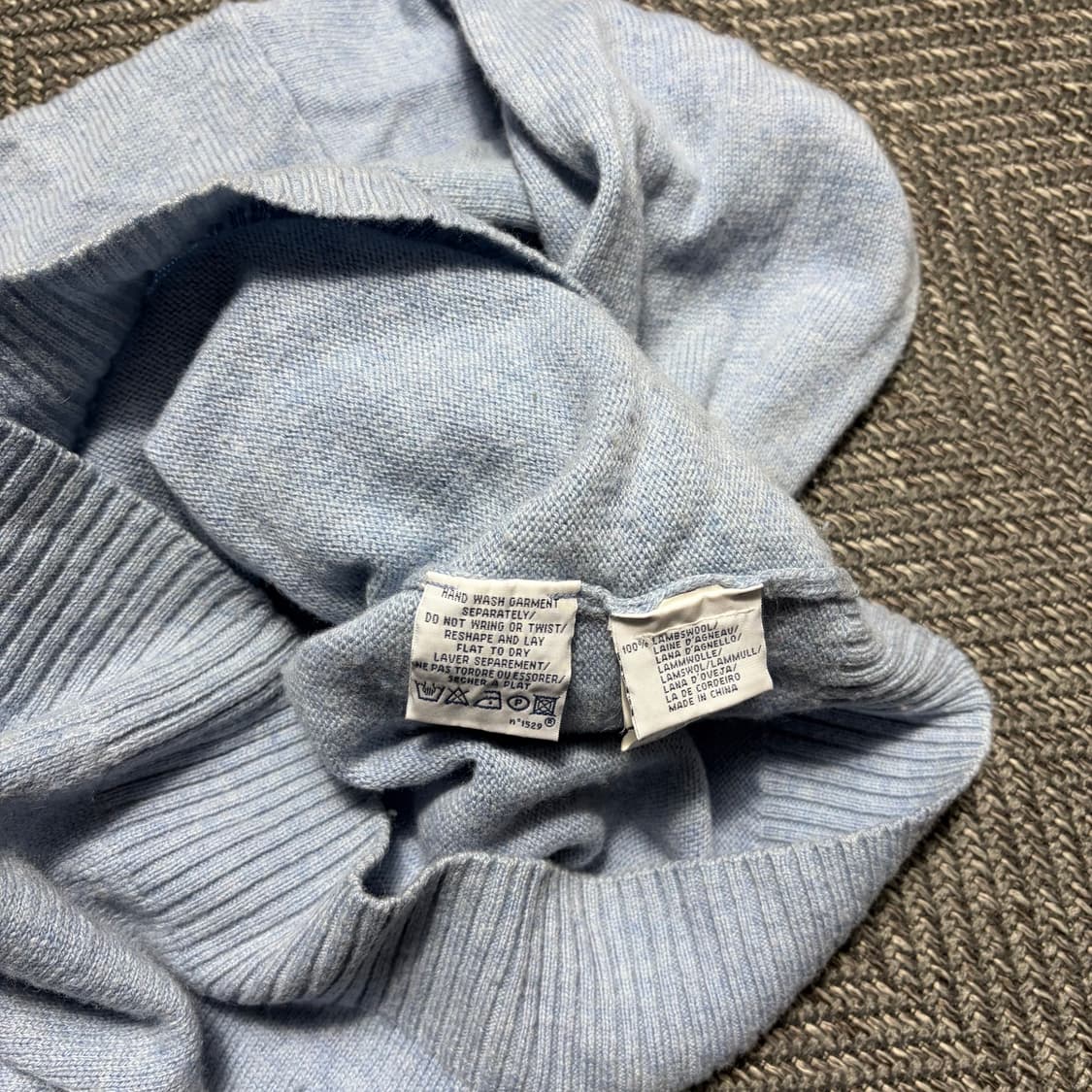 폴로 랄프로렌 라운드넥 하늘색니트(L) 상품이미지3