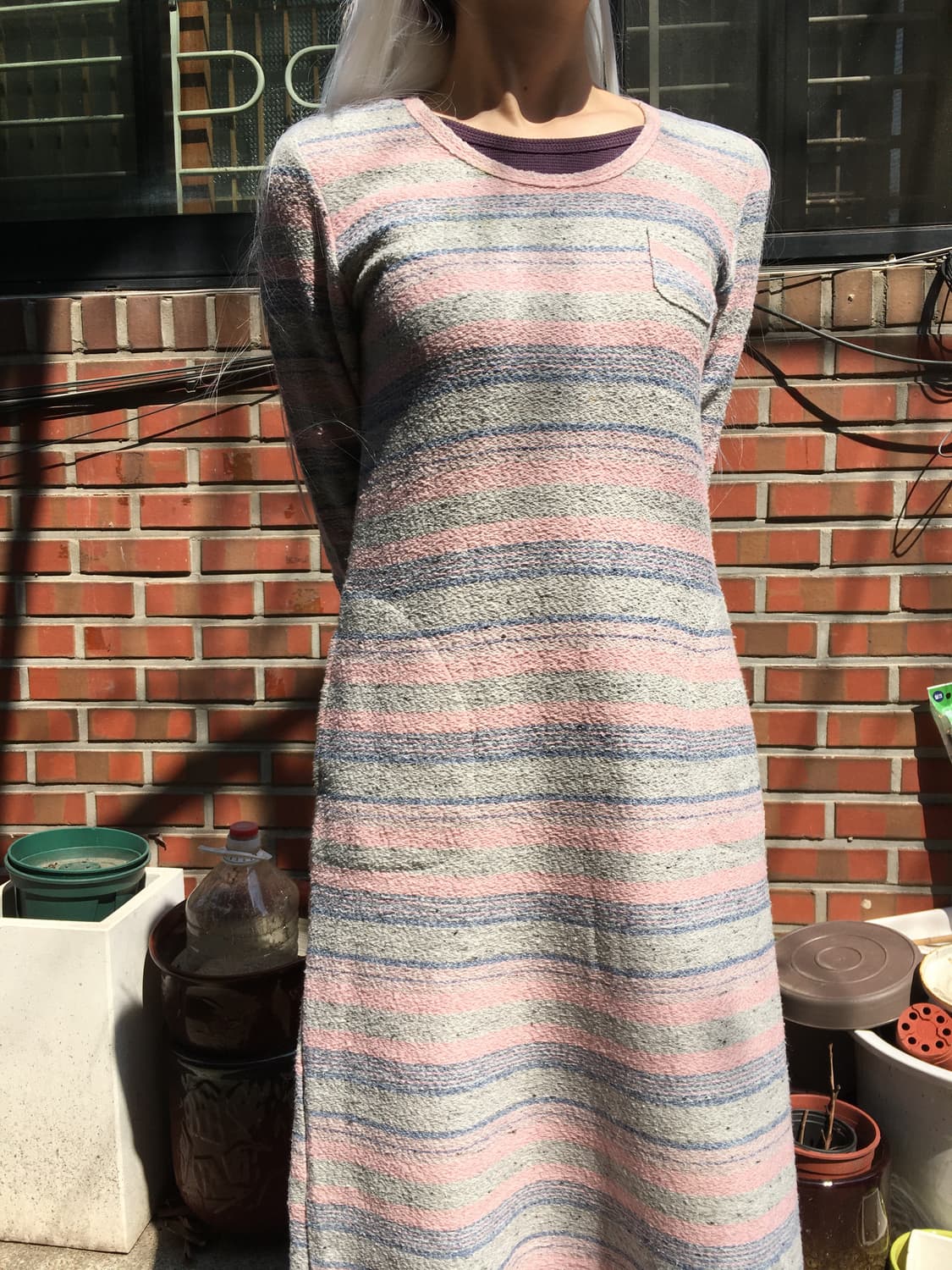 퍼플 긴팔 티셔츠 이너 상품이미지5