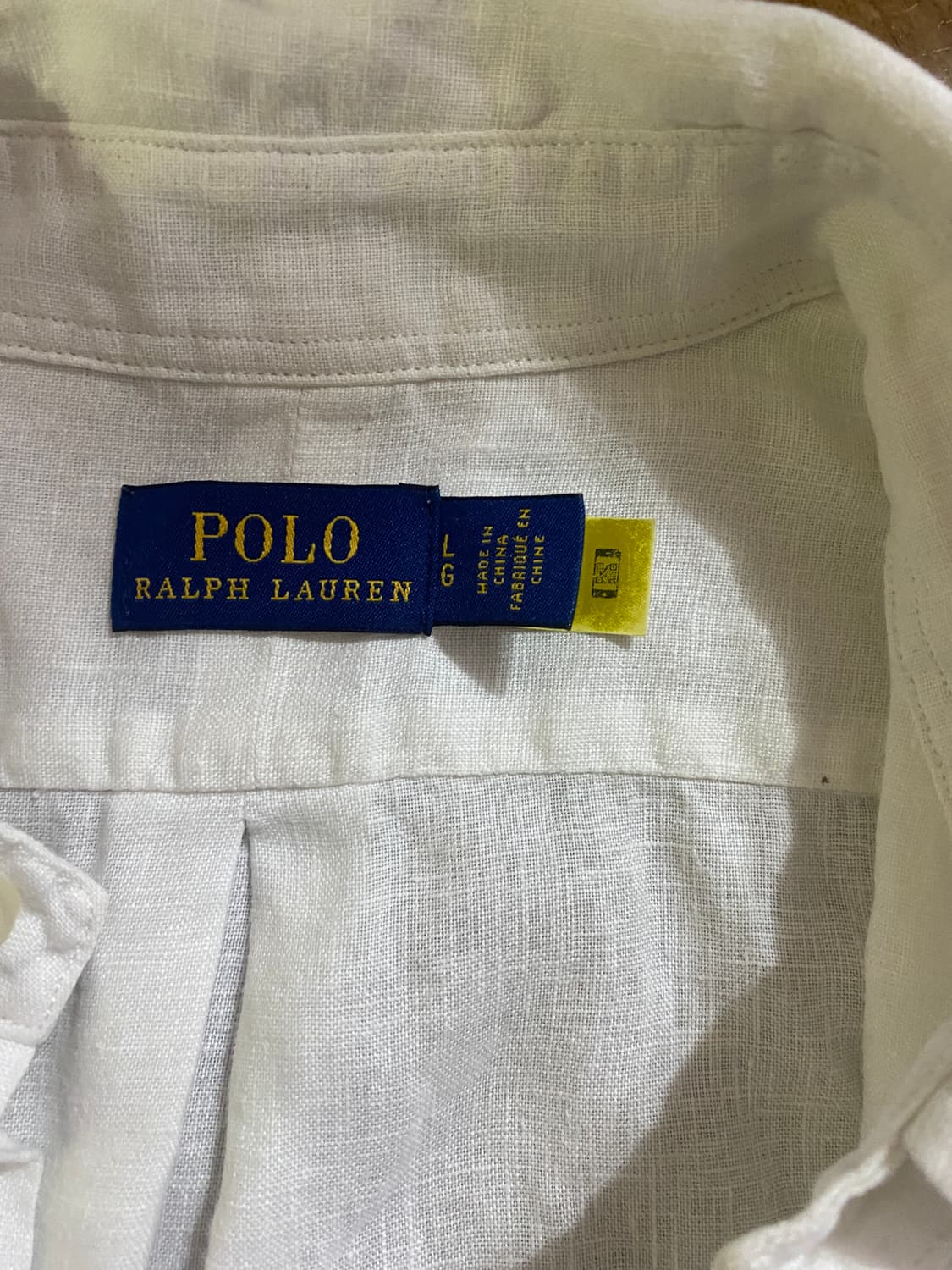 폴로 랄프로렌 린넨 화이트 셔츠 L (105) 상품이미지4