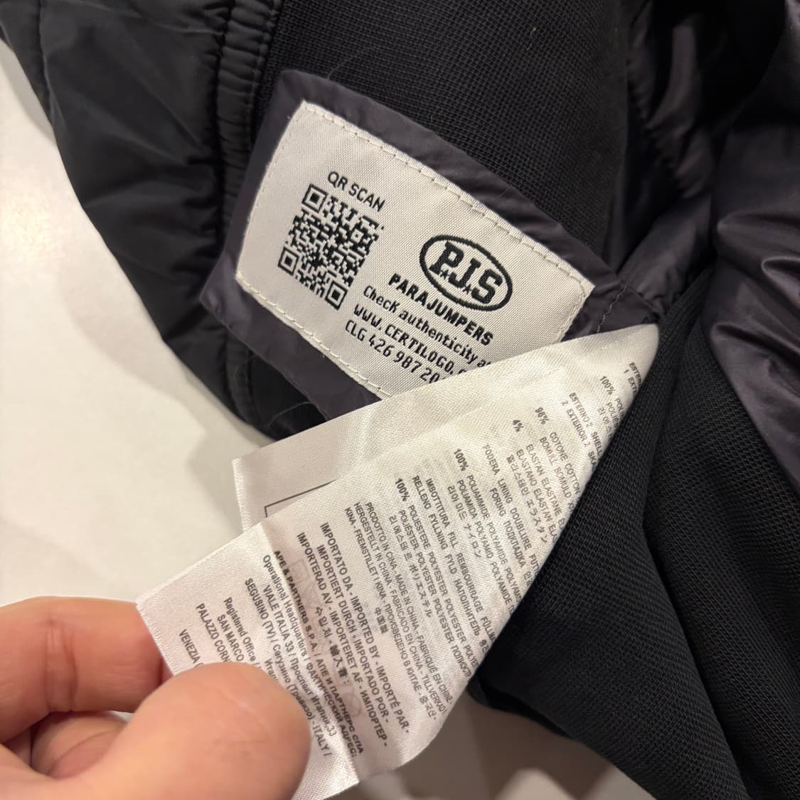 [M] 파라점퍼스 퀄팅 경량 블랙 패딩 점퍼 B962 상품이미지10